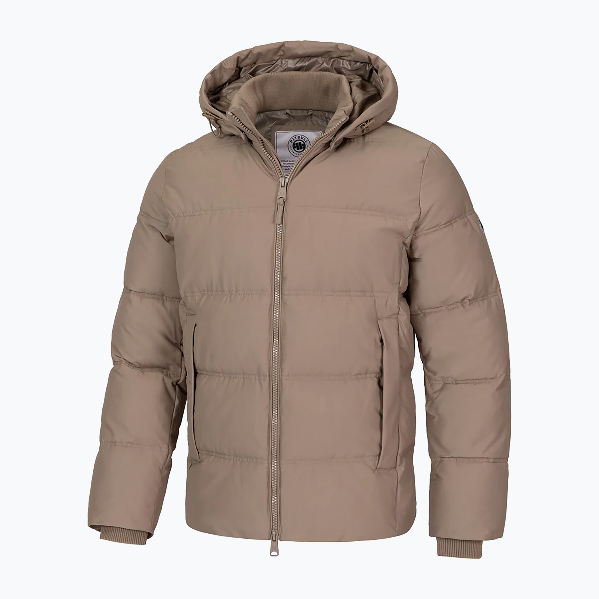 Pánska zimná bunda Pitbull Duncan Quilted Hooded dark sand (Duncan Quilted Hooded 524038220003)