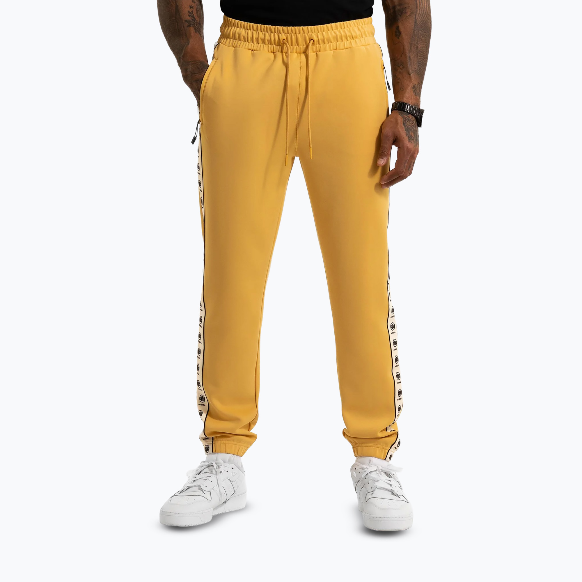 Pánske tepláky Pitbull Track Powers pale yellow (Track Pants Powers 165043200005)