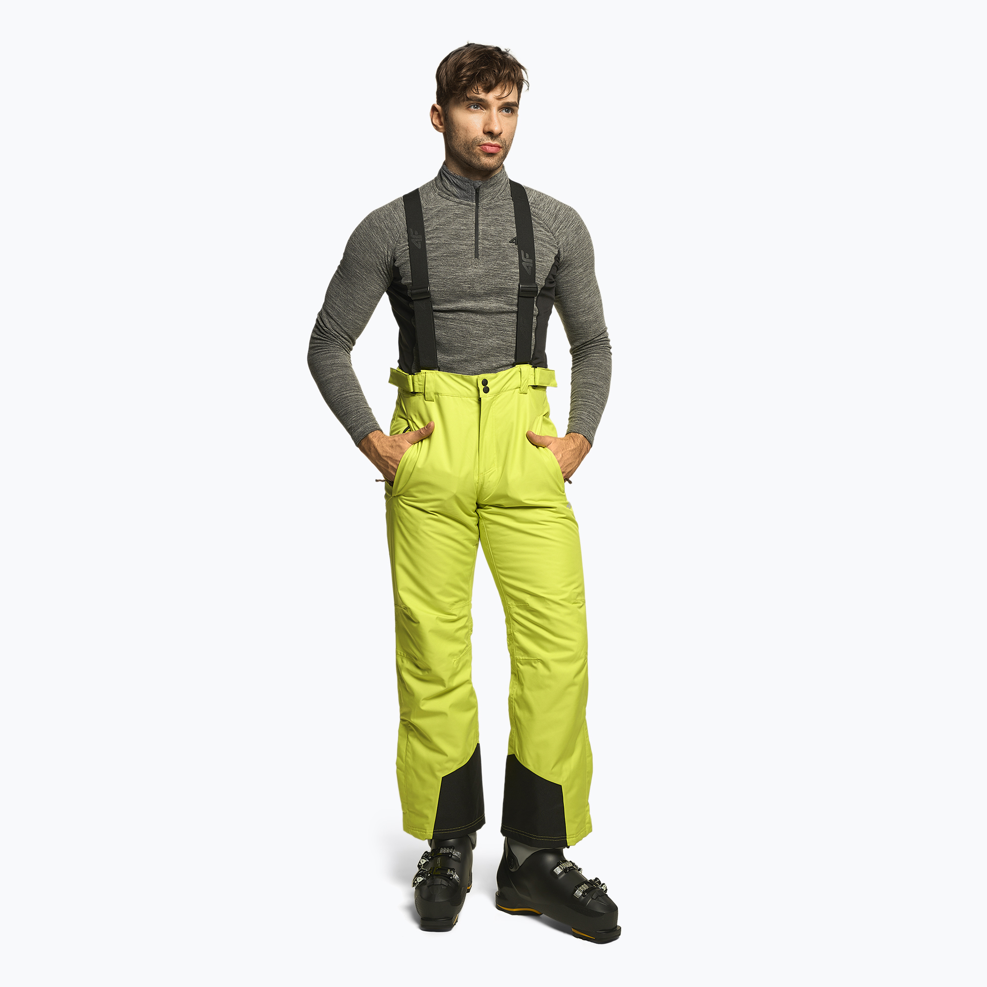 Pánske lyžiarske nohavice 4F zelené H4Z22-SPMN001