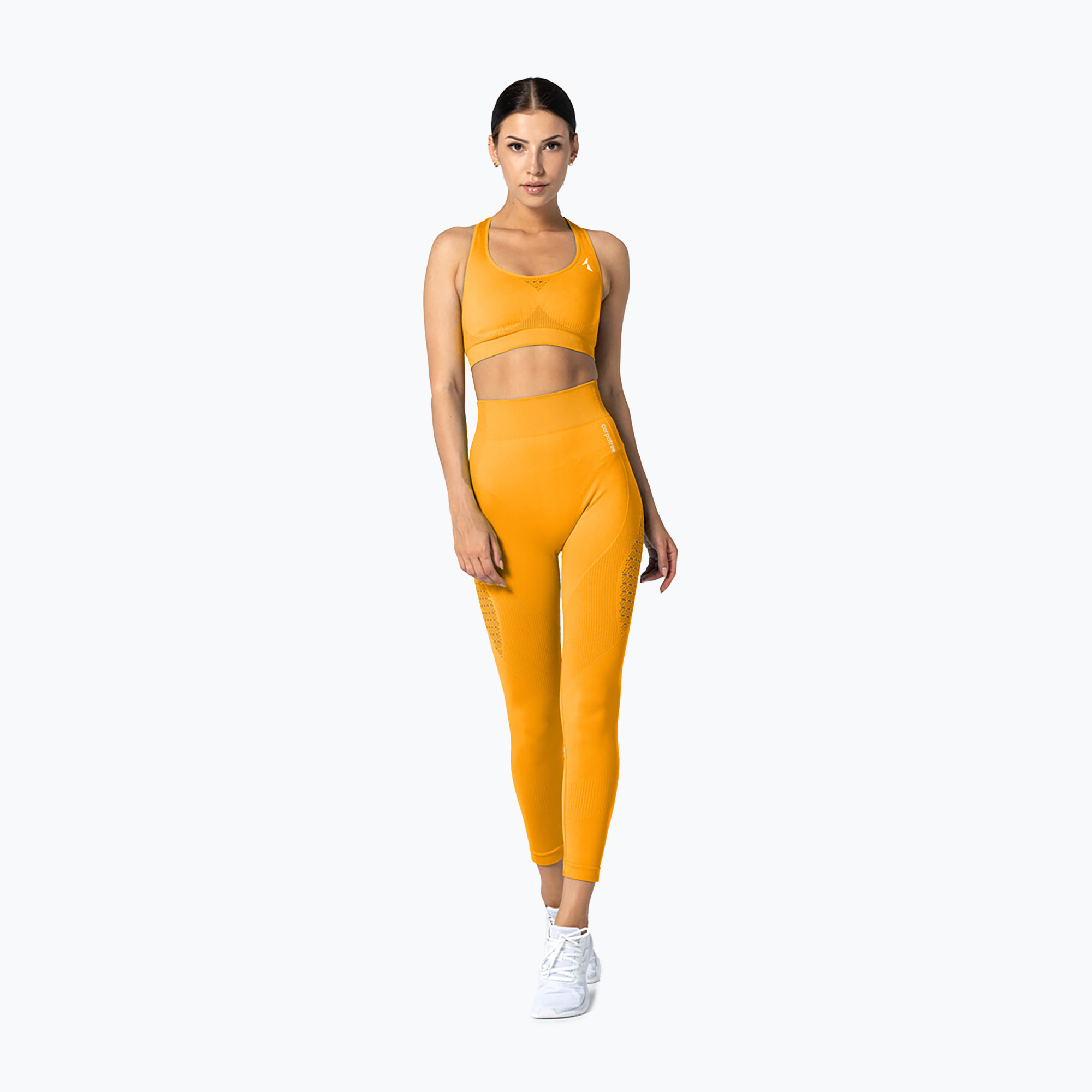 Carpatree Phase Seamless žltá fitness podprsenka CP-PSB-GY (Phase Seamless CP-PSB-GY)
