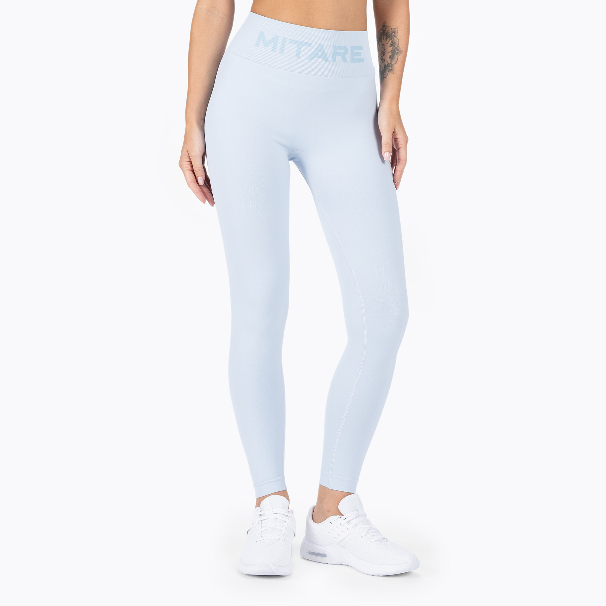 Dámske bezšvové legíny MITARE Push Up Sunny blue K113