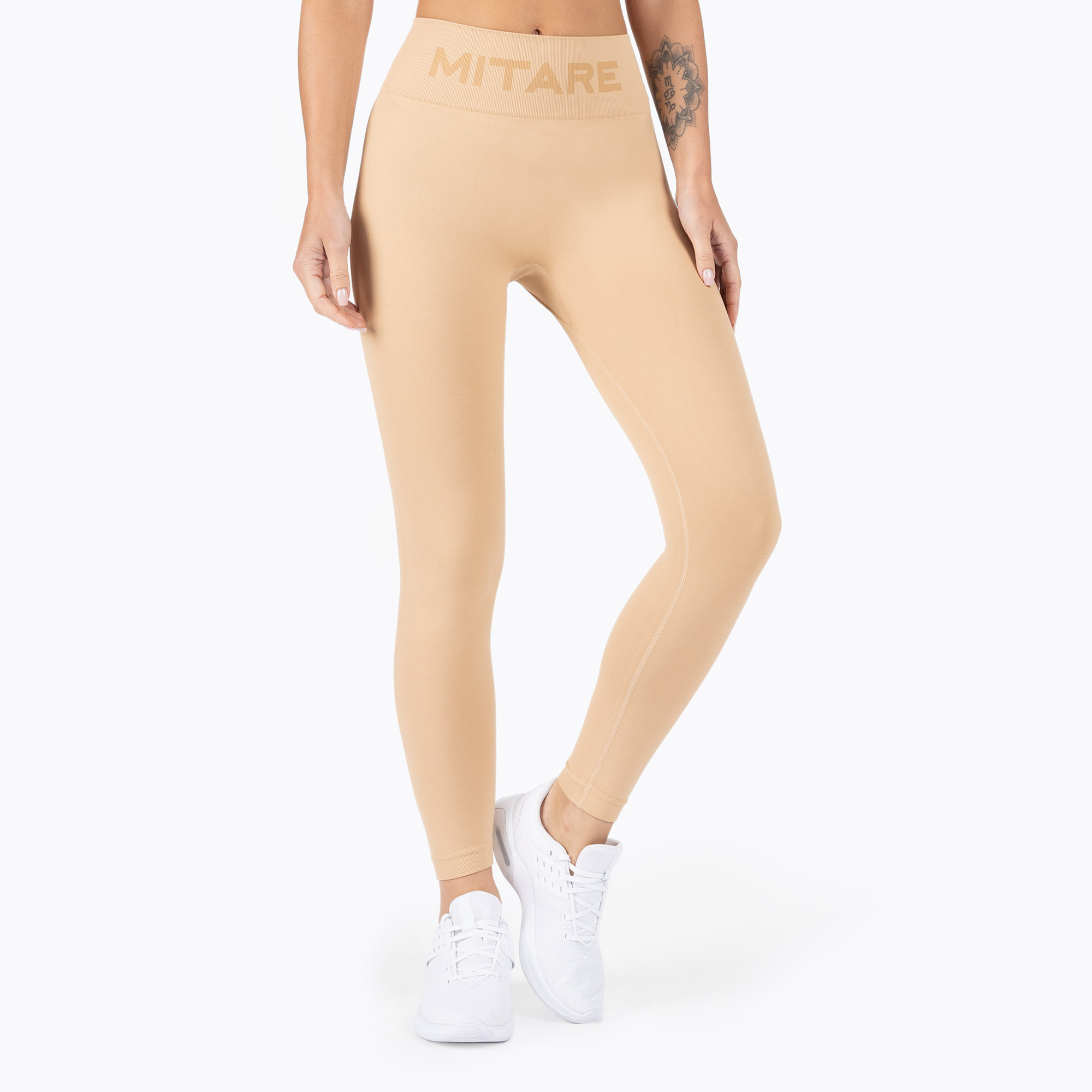 Dámske bezšvové legíny MITARE Push Up Sunny beige K113 (Push Up Sunny K113)