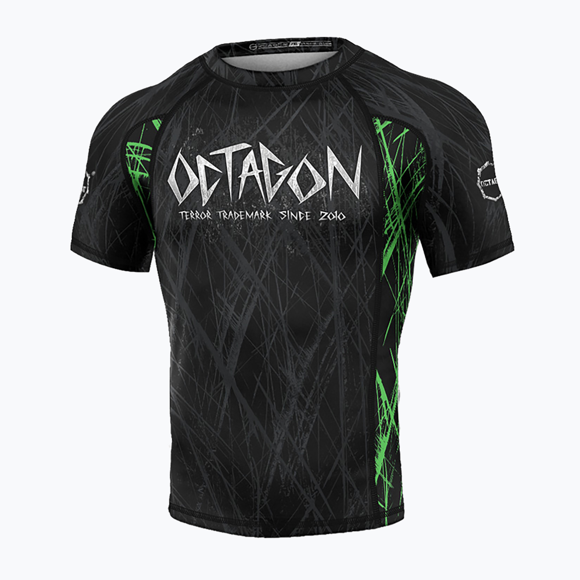 Pánsky rashguard Octagon Premium Spiderskull black/multicolour Rashguard (Premium Spiderskull 11583-R)