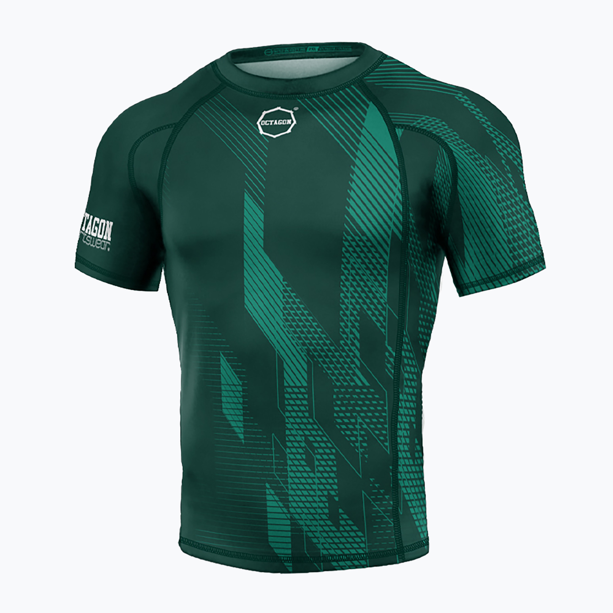 Pánsky rashguard Octagon Diamond Premium dark green (Rashguard Diamond Premium 7174-R)