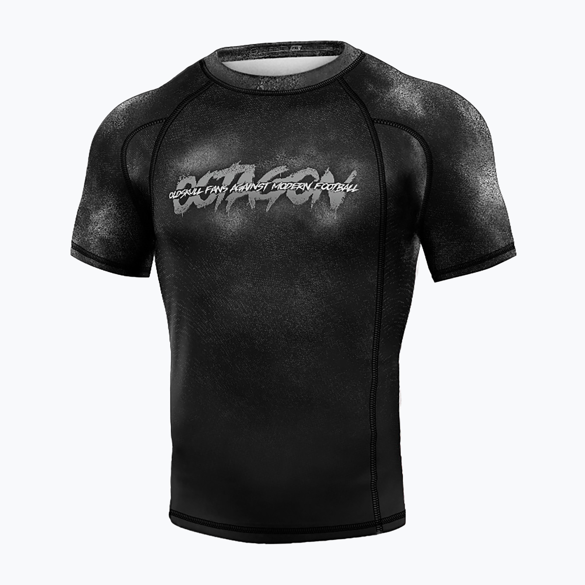 Pánsky rashguard Octagon Premium Oldskull Fans black/multicolour Rashguard (Premium Oldskull Fans 12689-R)