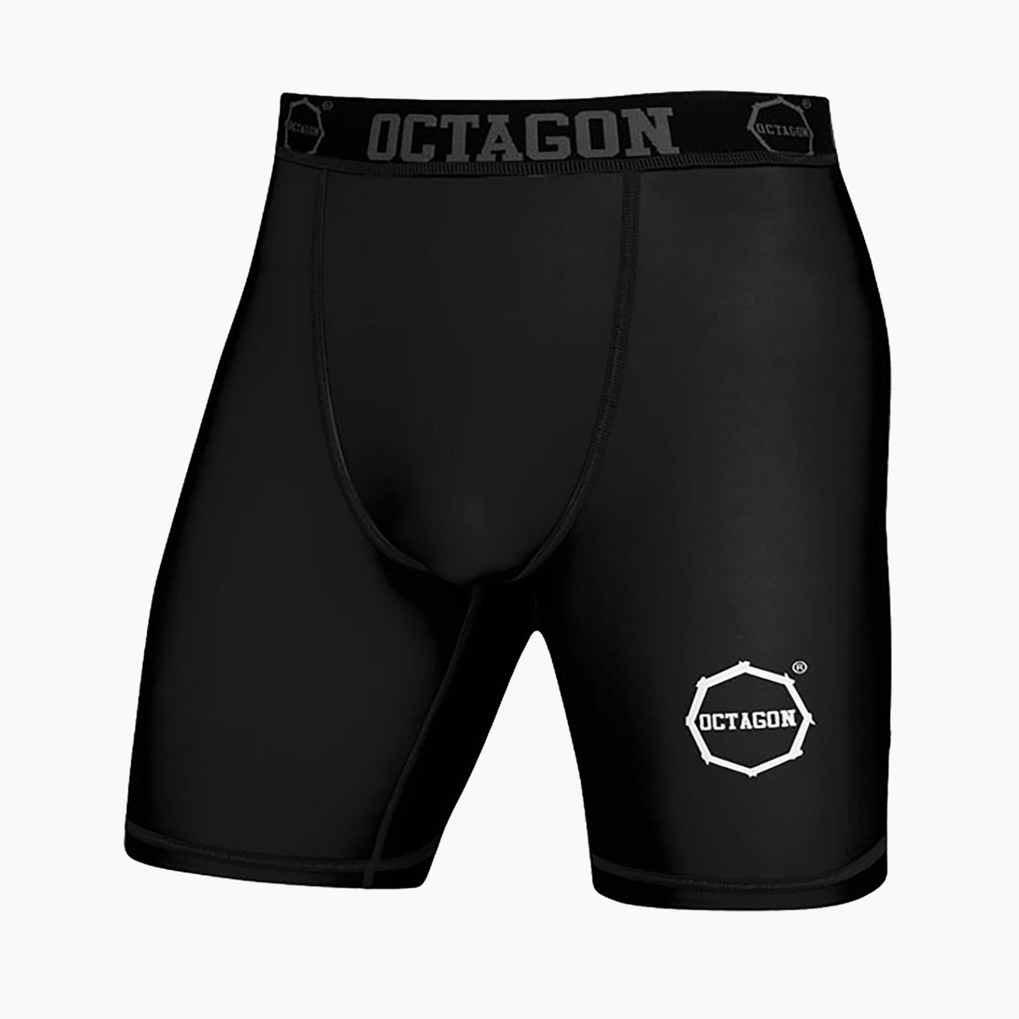 Pánske kompresné šortky Octagon Logo black/white (Logo 10072-SK)