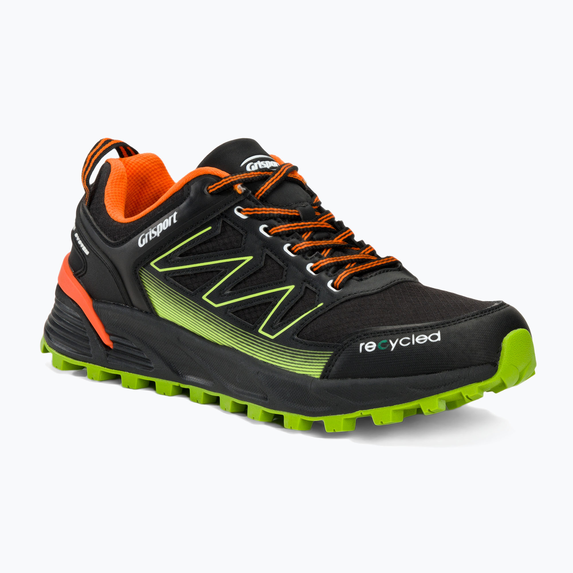 Pánske trekové topánky Grisport 81001V2M2 black/lime (81001V2M2)