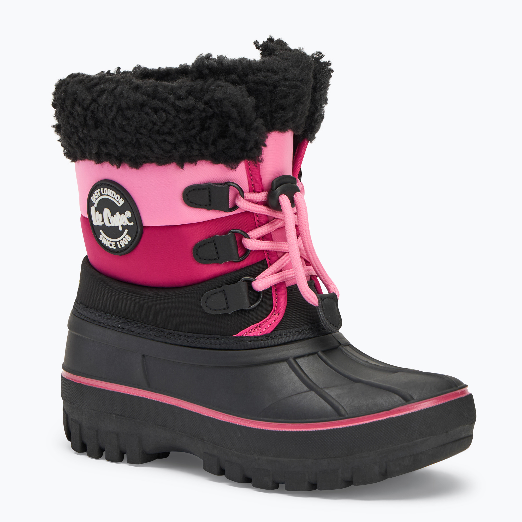 Detské snehule Lee Cooper LCJ-24-44-2855K black/fuchsia (LCJ-24-44-2855K)