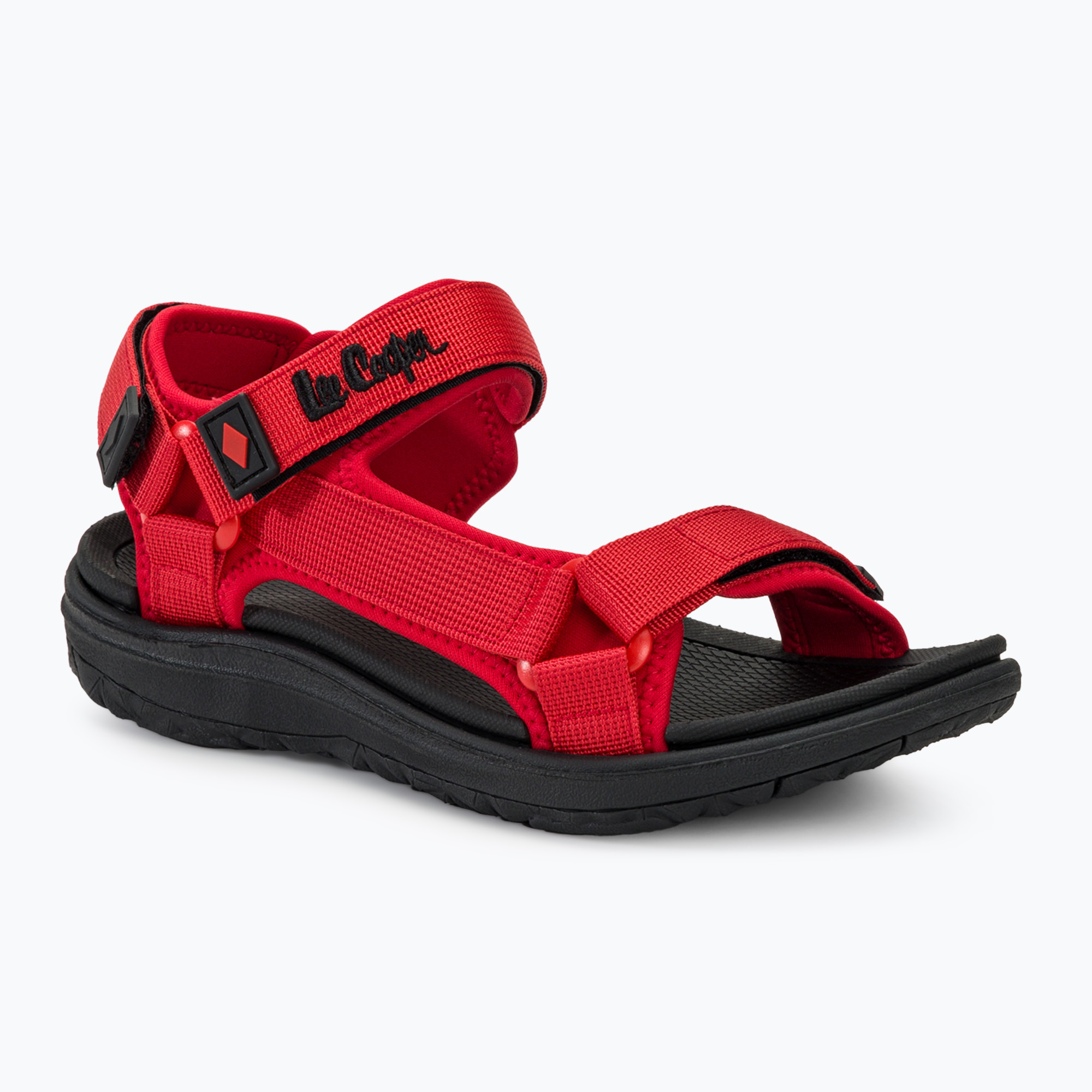 Dámske sandále Lee Cooper LCW-24-34-2616L black / red (LCW-24-34-2616L)