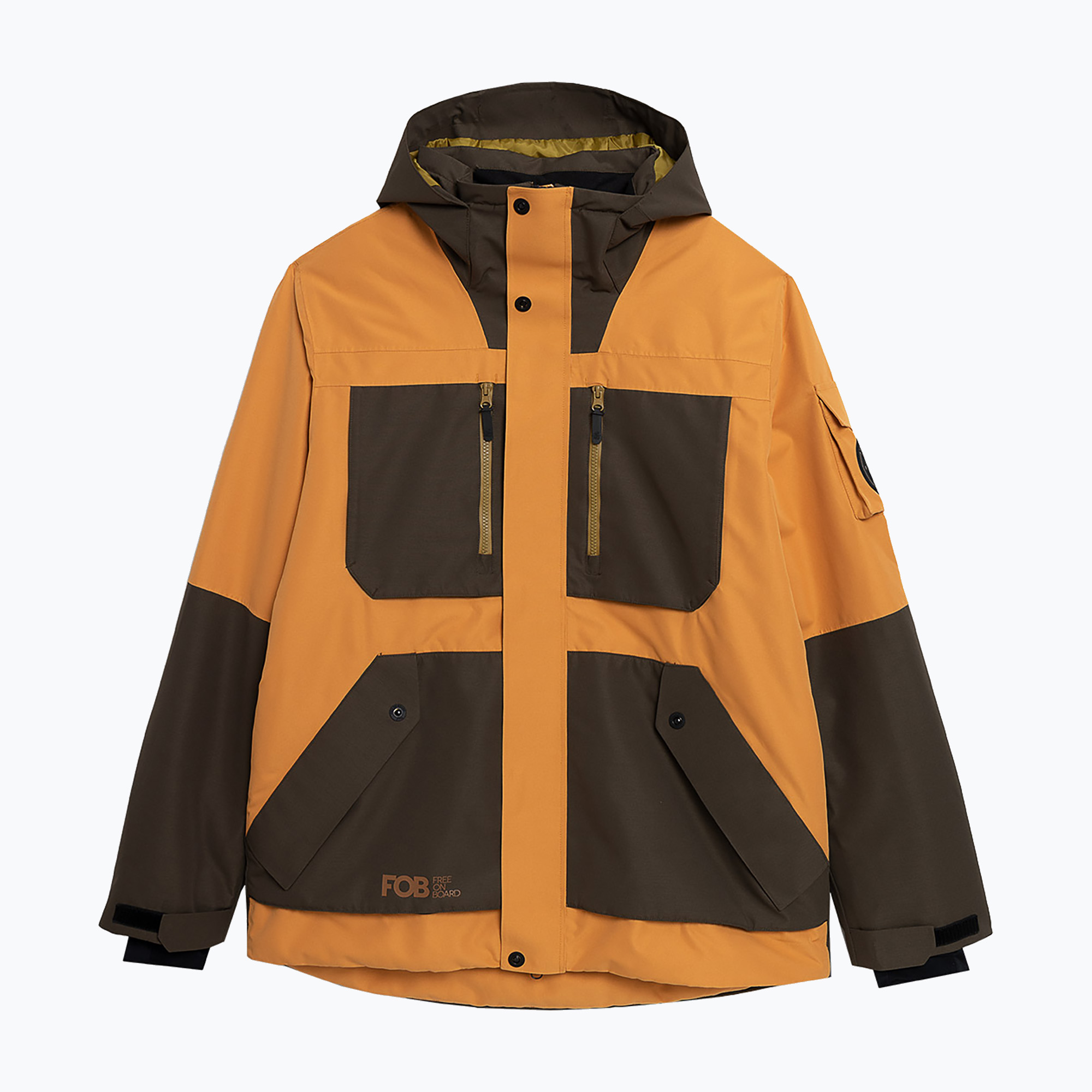 Pánska snowboardová bunda 4F M314 orange (M314 4FAW23TTJAM314)