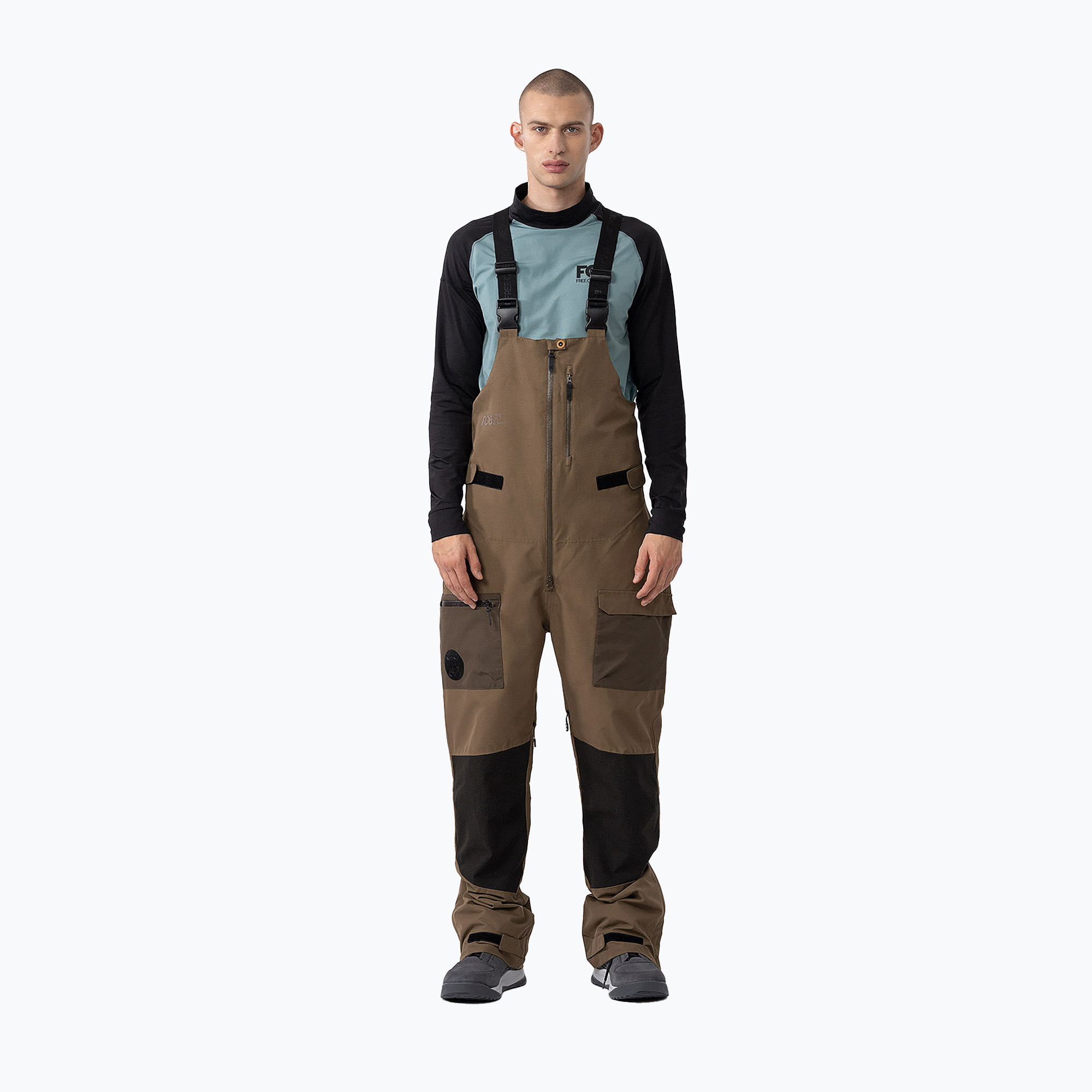 Pánske snowboardové nohavice 4F M346 brown (M346 4FAW23TFTRM346)