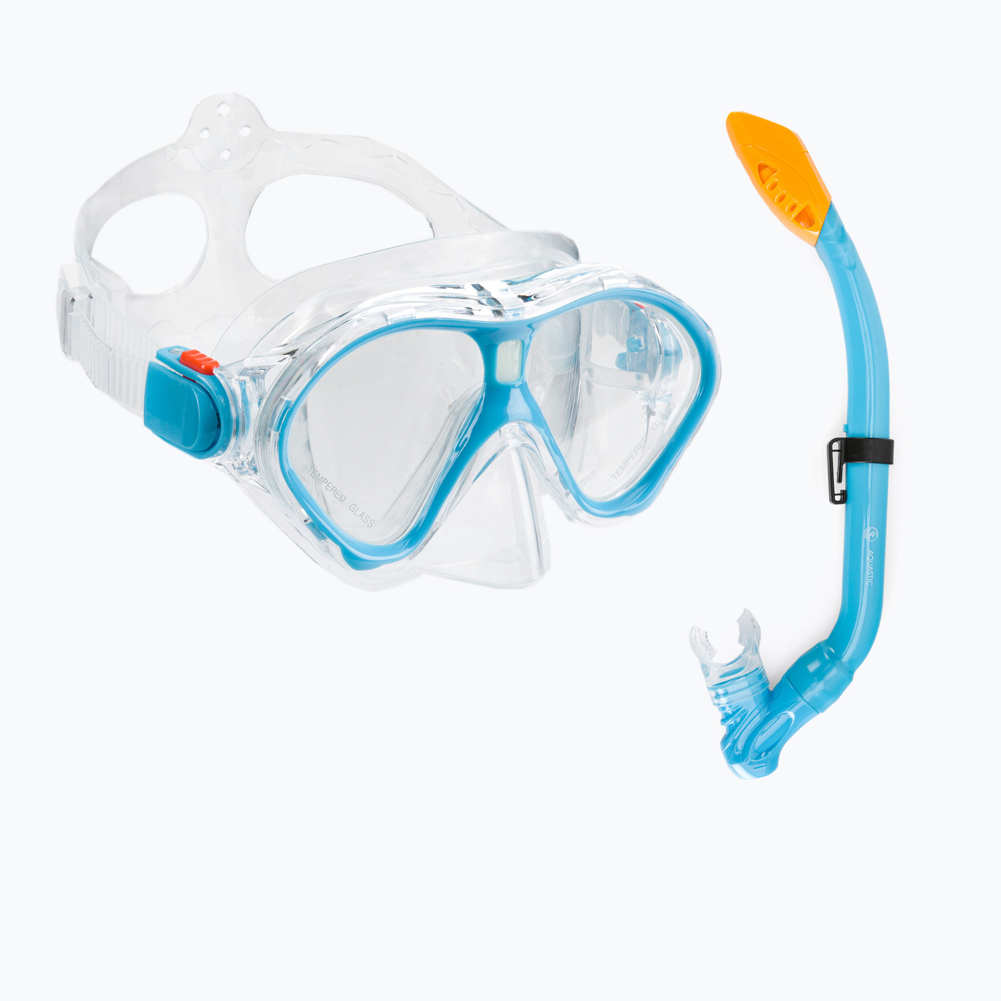 Detský set na šnorchlovanie AQUASTIC Maska   šnorchel modrá MSK-01N