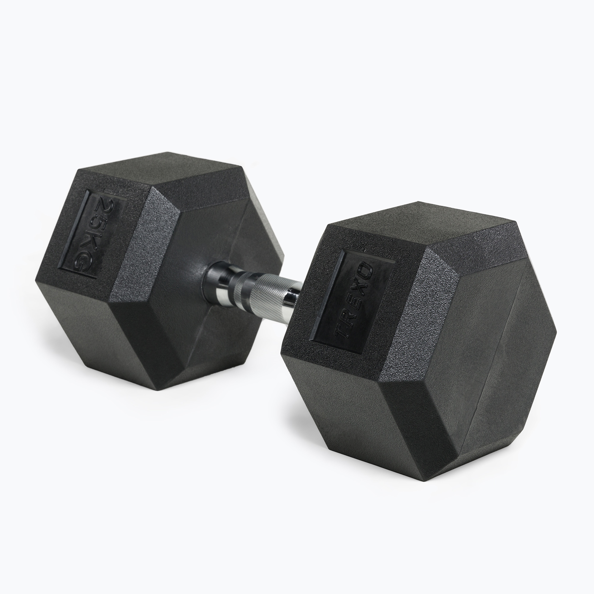 TREXO Hex HXD250 pogumovaná činka 25 kg (Hex HXD250)