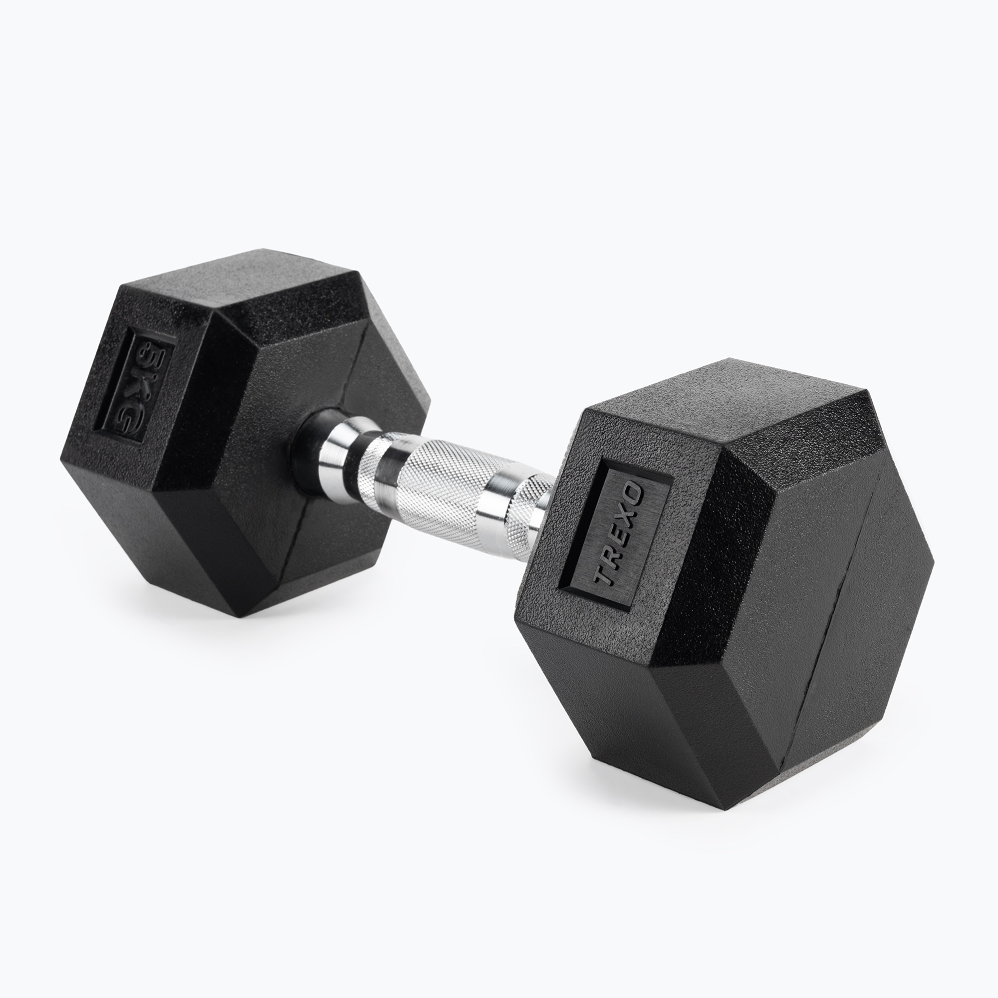 TREXO Hex HXD50 5 kg pogumované činky (Hex HXD50)