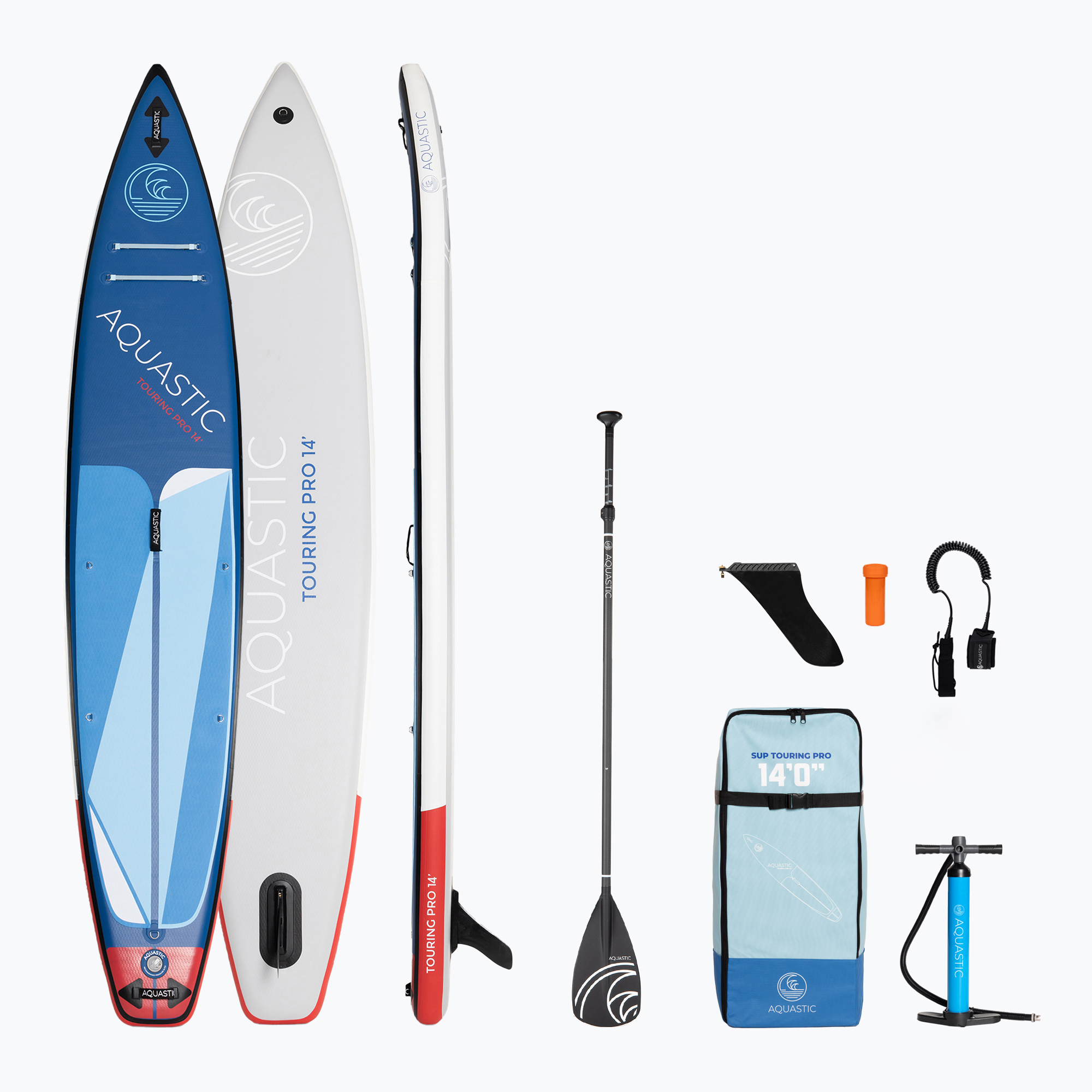SUP AQUASTIC Touring Pro 14'0" modrý (Touring Pro 14’0" AQS-SUP010)