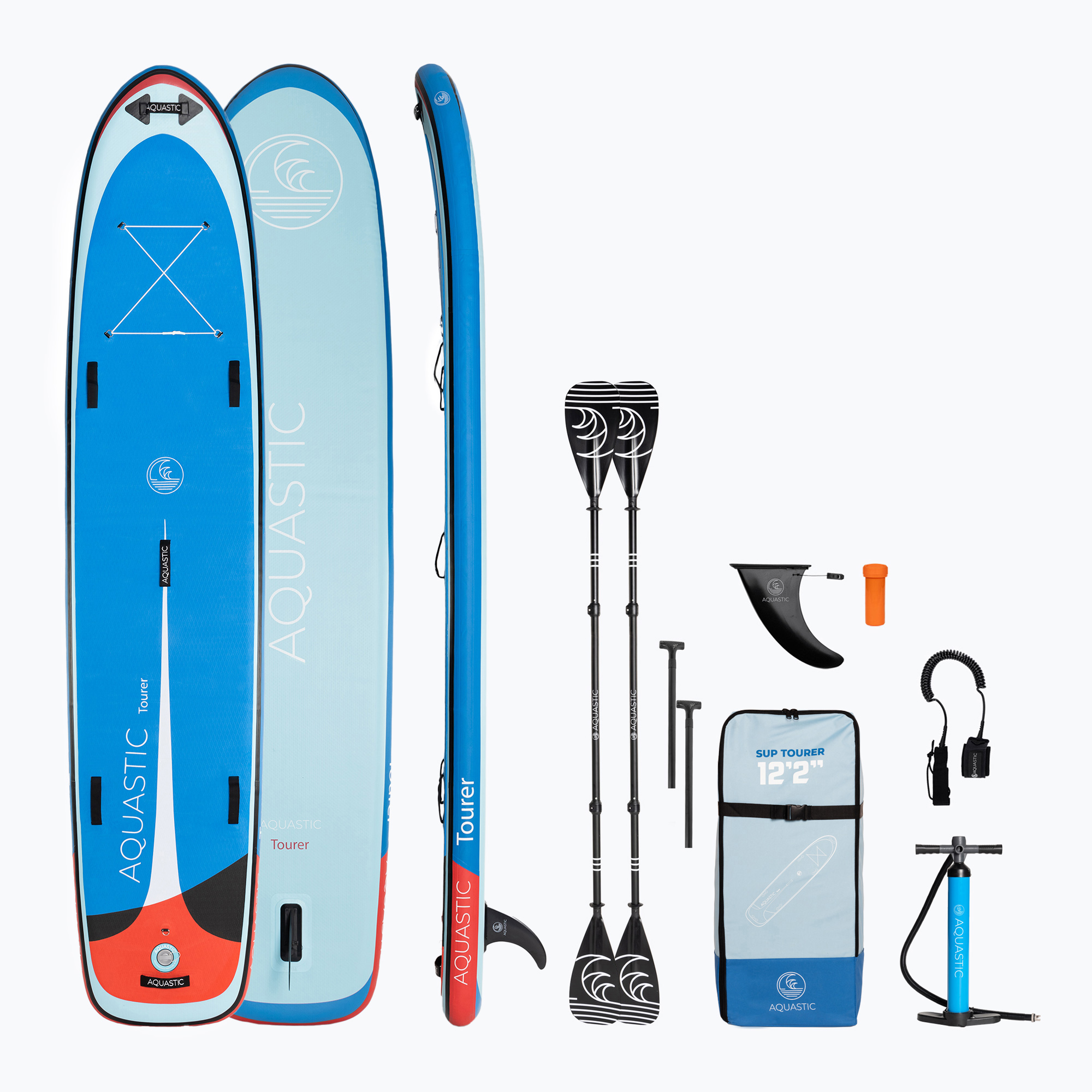 SUP AQUASTIC Tourer 12'2" modrý