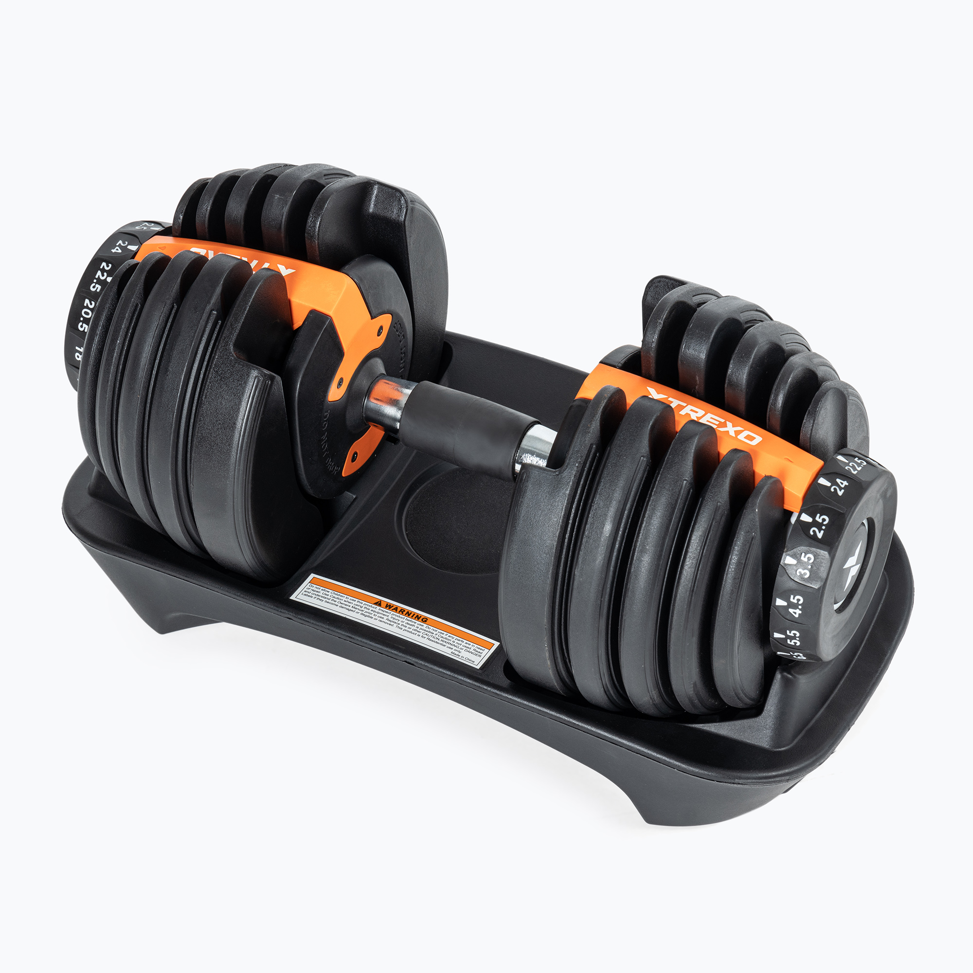 Nastaviteľná činka TREXO ADT-24-BF 24 kg čierna (ADT-24-BF)