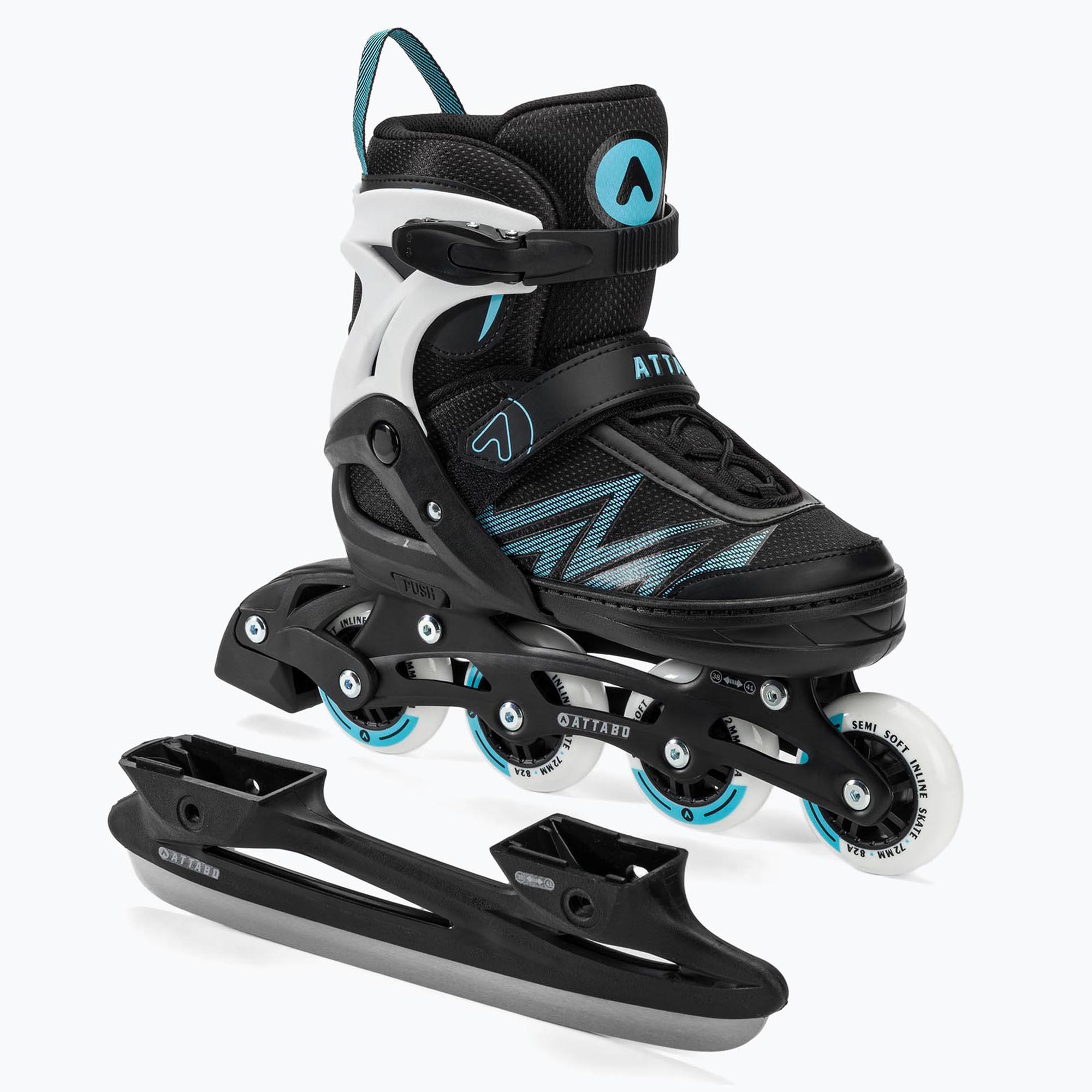 Detské inline korčule ATTABO 2 v 1 Kylo blue (2w1 Kylo ATB-INS00L-M1B)