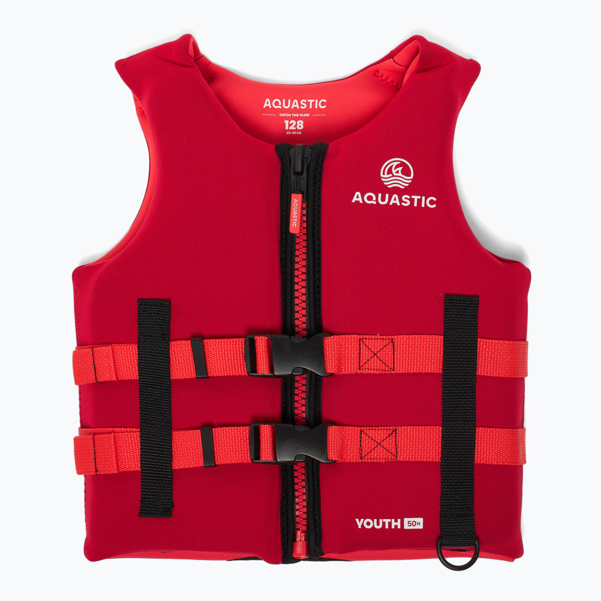 Detská plávacia vesta AQUASTIC Youth 50N Red (Youth 50N AQS-B5I146-RD)