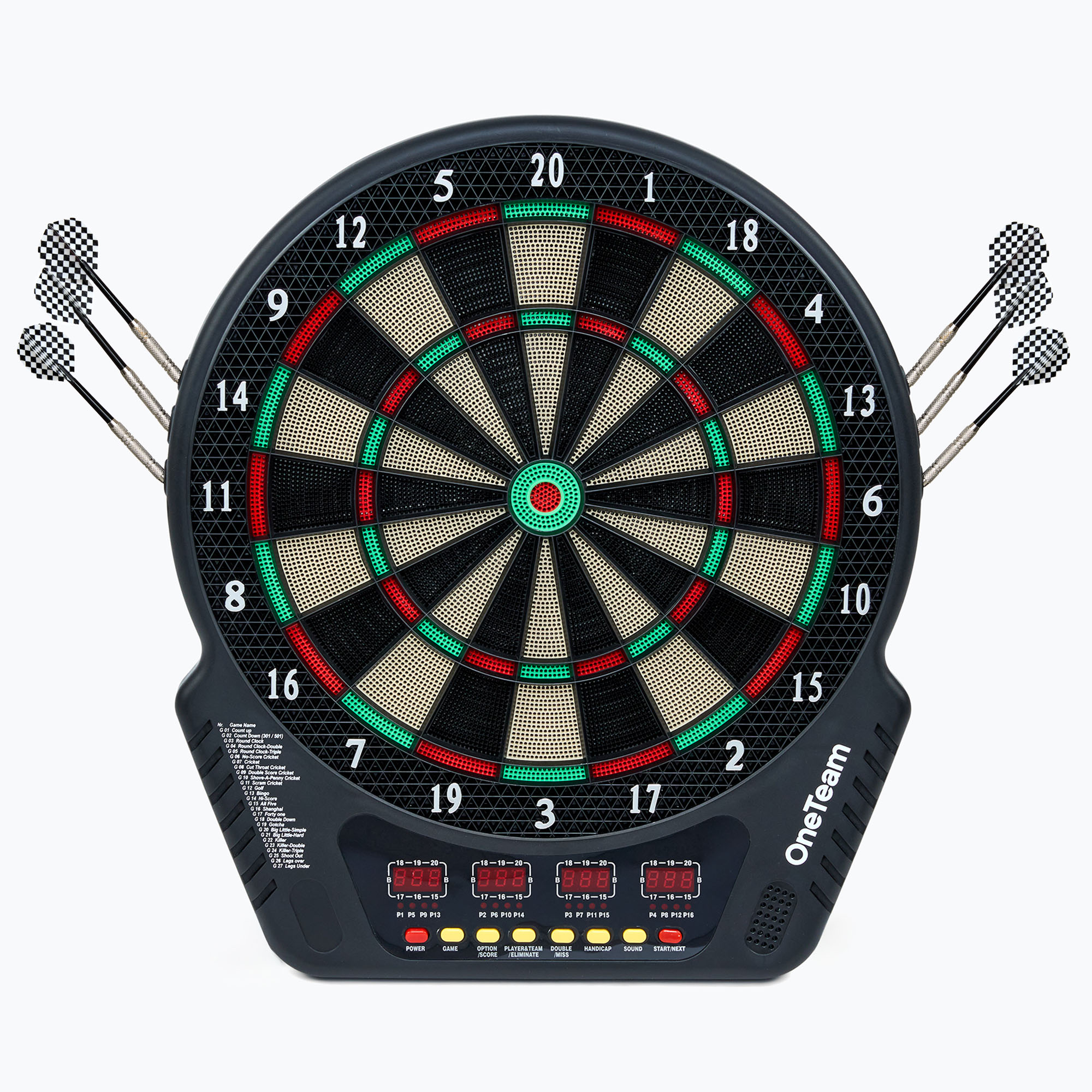 Elektronický disk na šípky OneTeam TargetJoy čierny (TargetJoy OTM-B4C003-BK)