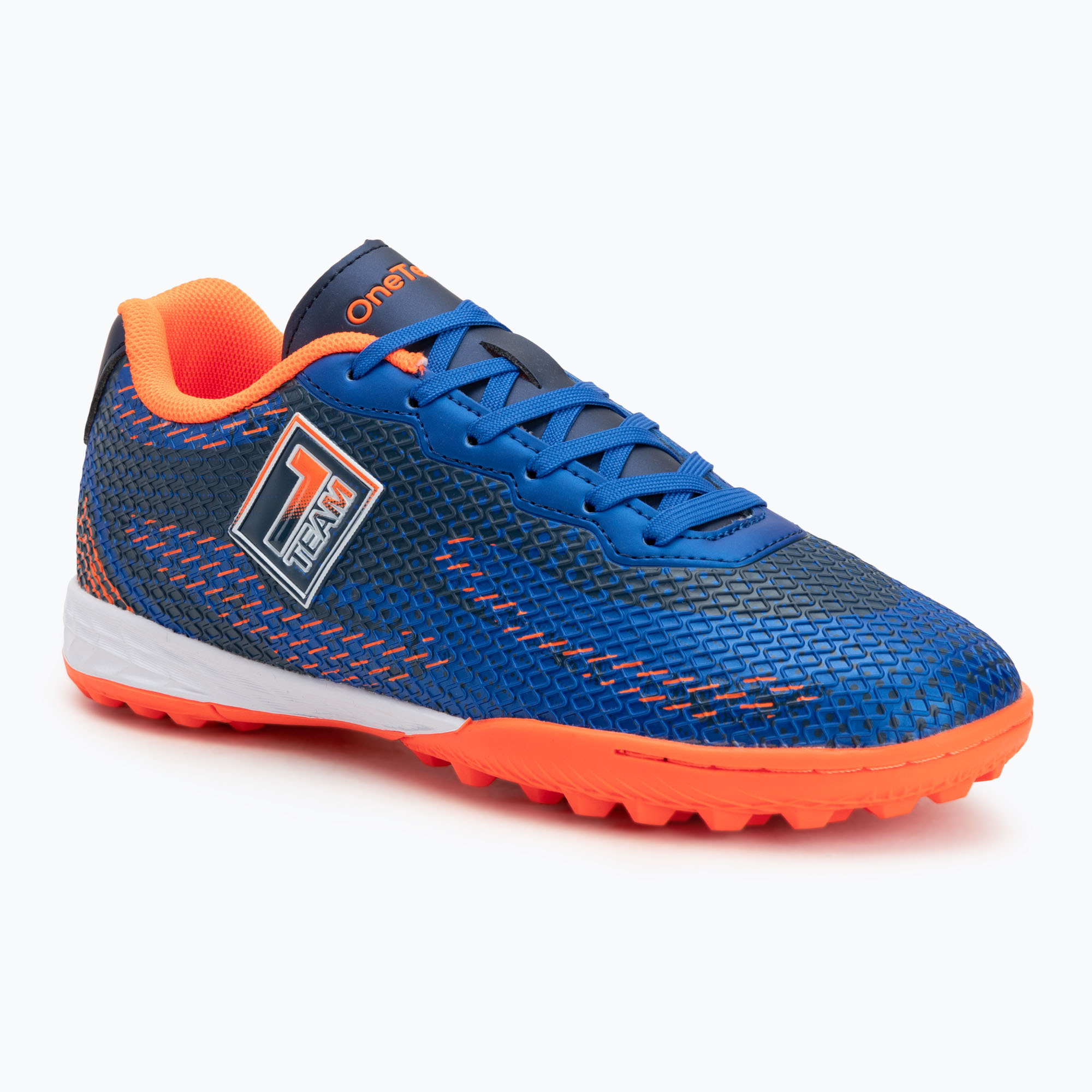 Detské kopačky OneTeam Robero Teen TF navy blue/orange (Robero Teen TF OTM-B5AP007-NAV)