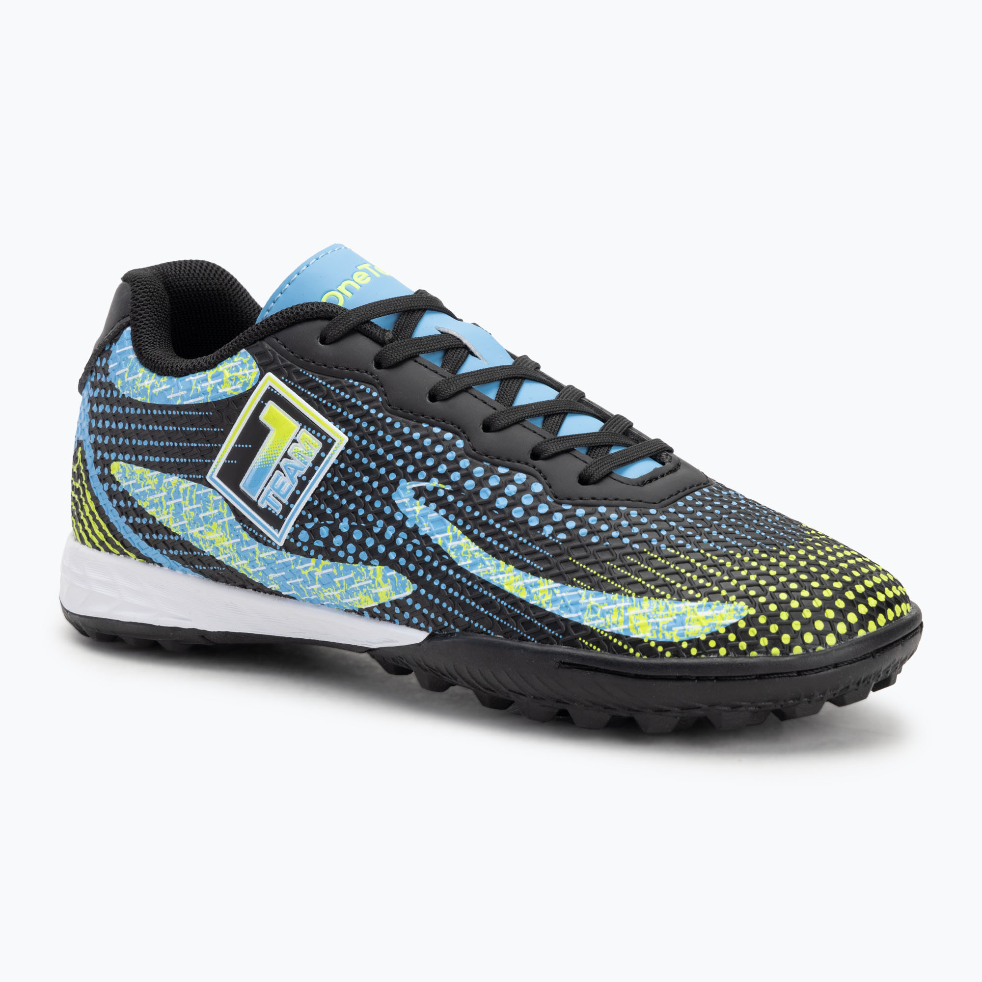 Detské kopačky OneTeam Robero Teen TF black/blue (Robero Teen TF OTM-B5AP008-BLK)