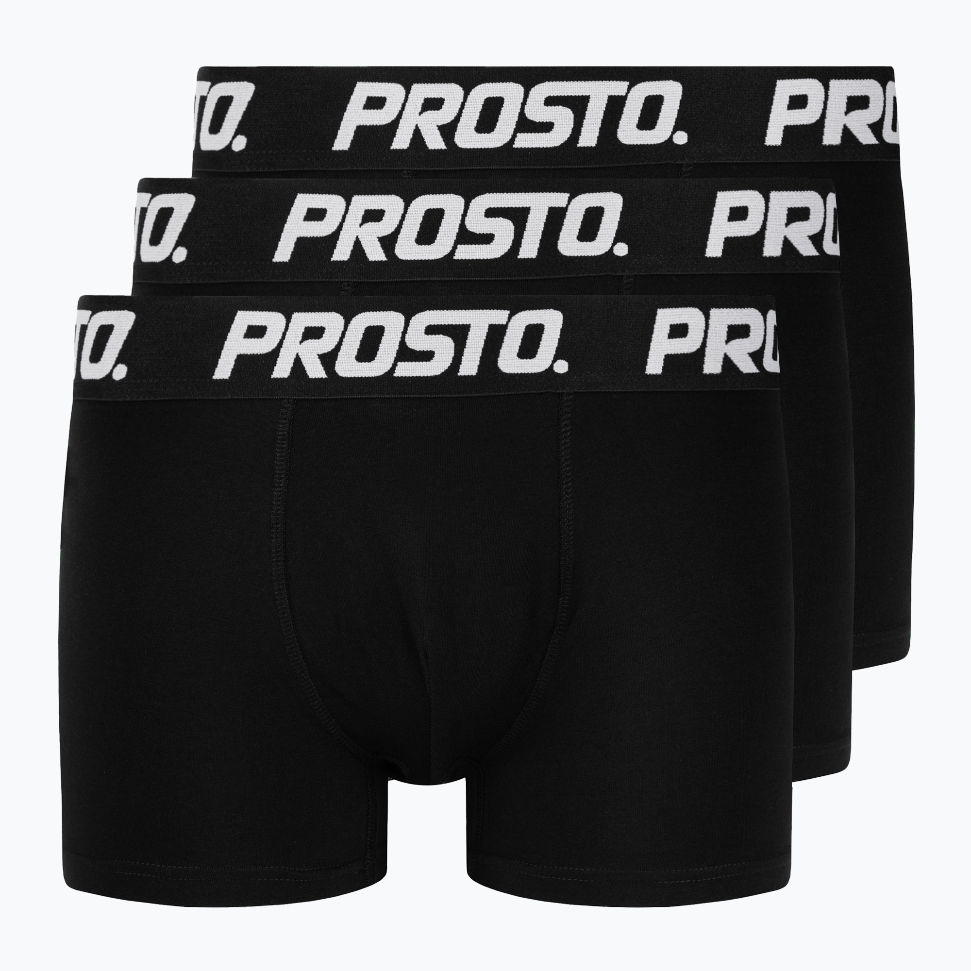 Pánske boxerky PROSTO 3 ks čierne (Boxers KL232MACC8011)