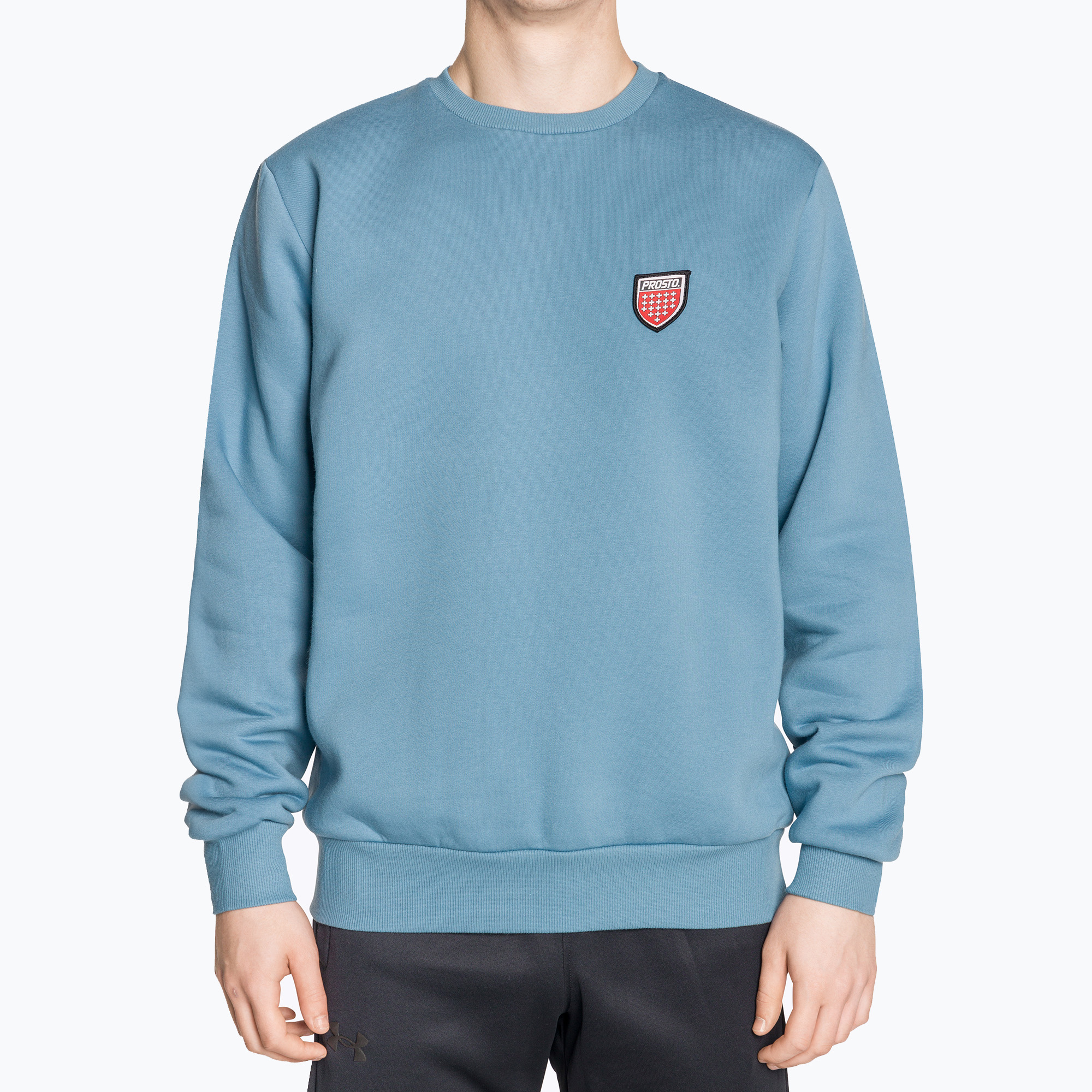 Pánska mikina PROSTO Crewneck Base blue (Crewneck Bazy KL241MSWE1011L)