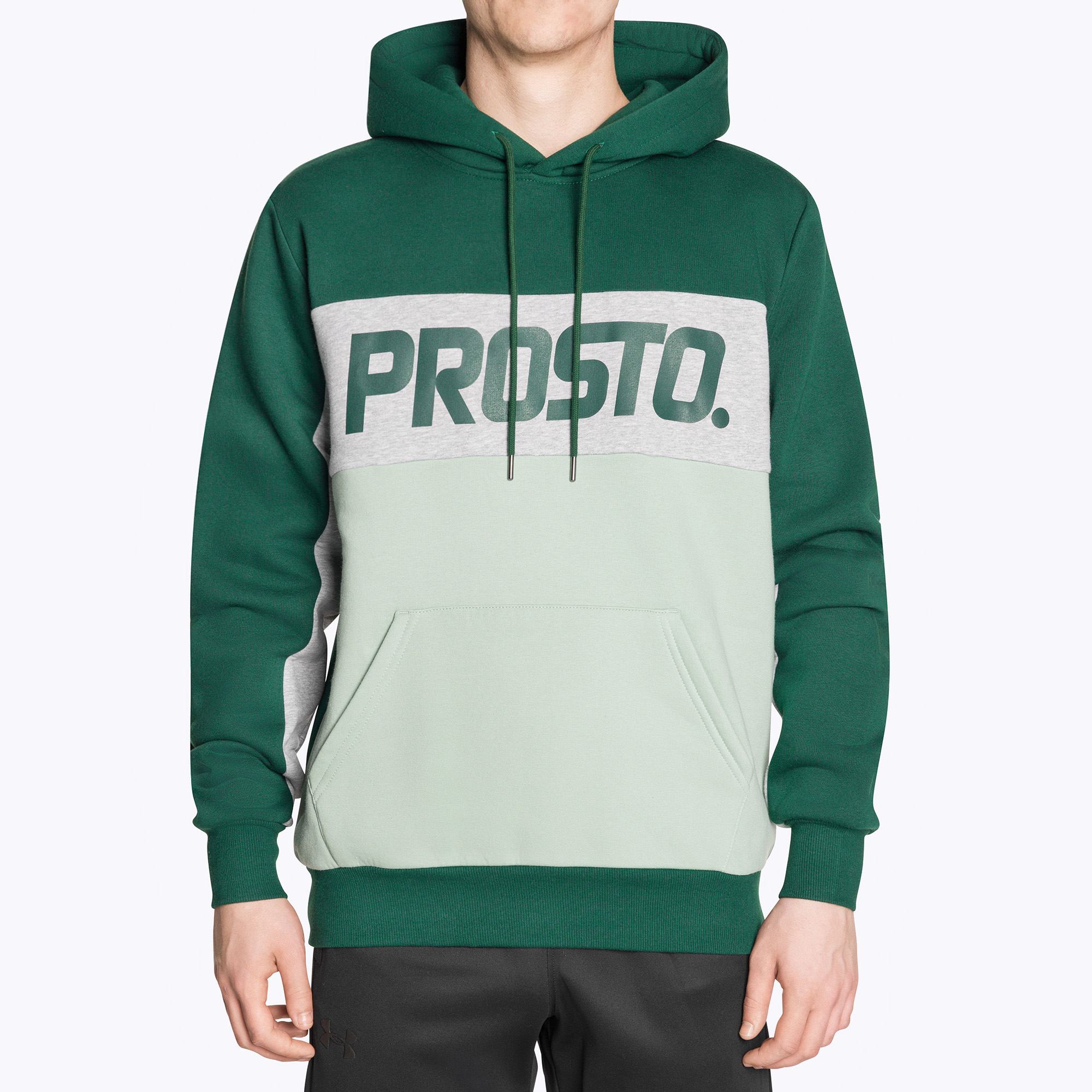 Pánska mikina s kapucňou PROSTO Quazz green (Hoodie Quazz KL241MSWE2052M)