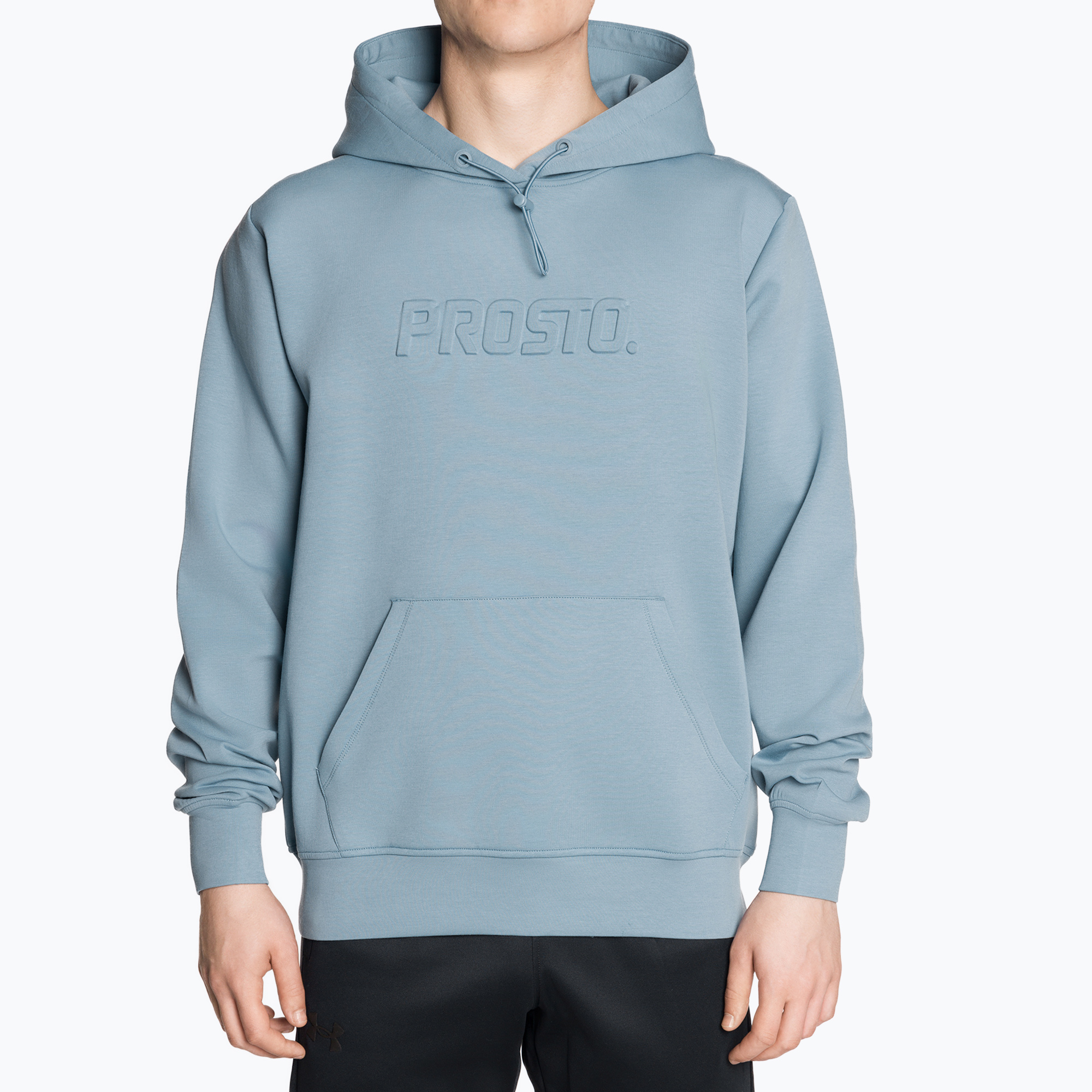 Pánska mikina s kapucňou PROSTO Interlock Logy blue (Interlock Hoodie Logy KL241MSWE2111)