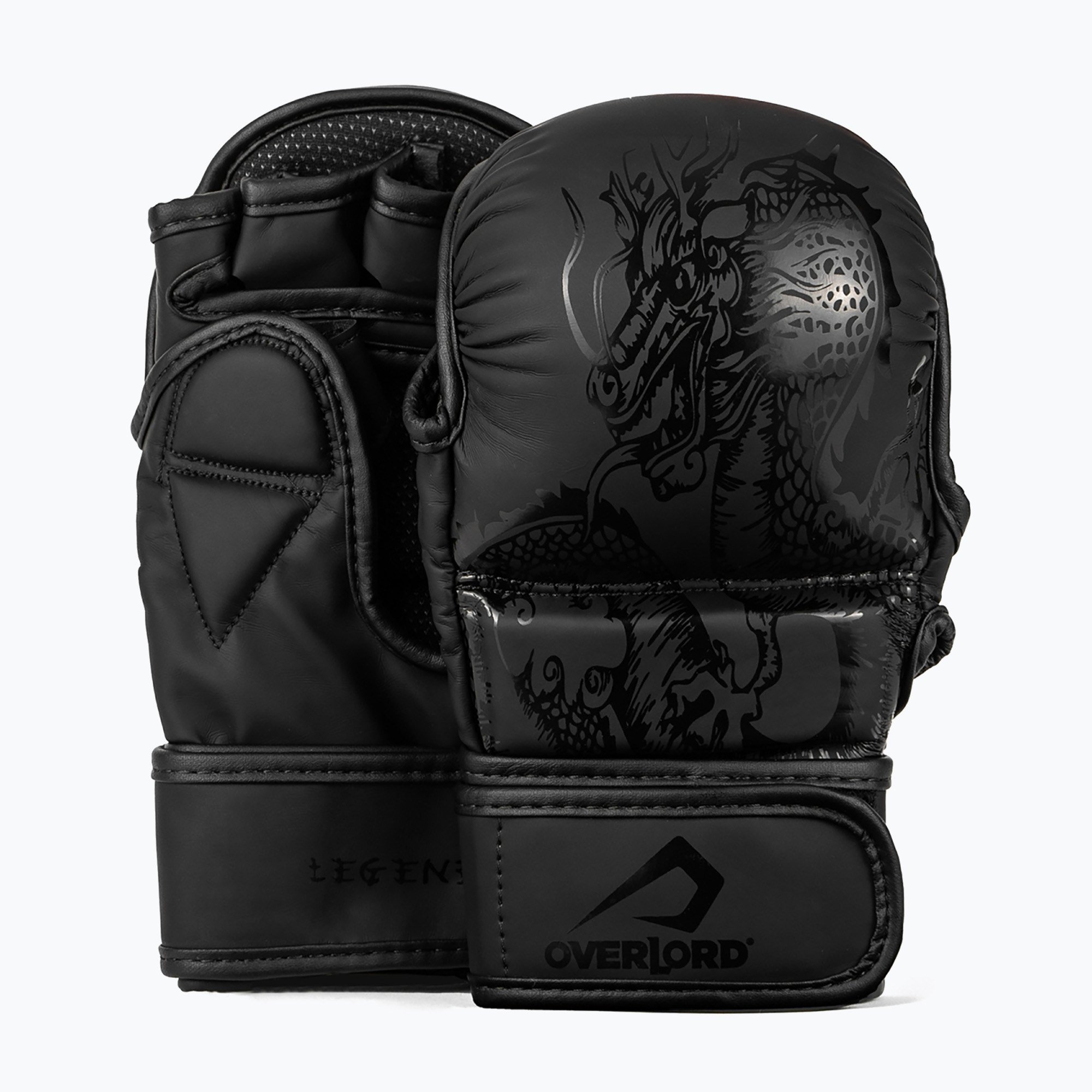 Čierne grapplingové rukavice Overlord MMA Legend (MMA Legend 101004-BK)