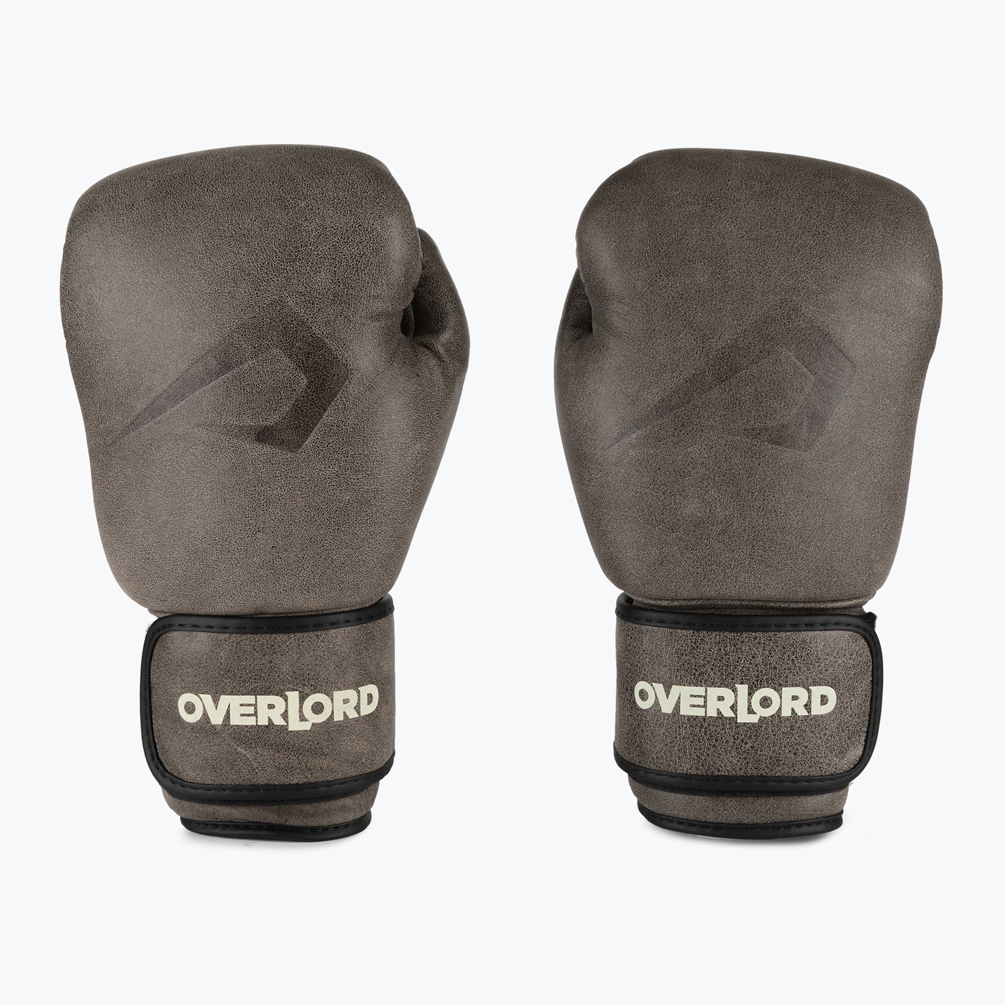 Hnedé boxerské rukavice Overlord Old School 100006-BR