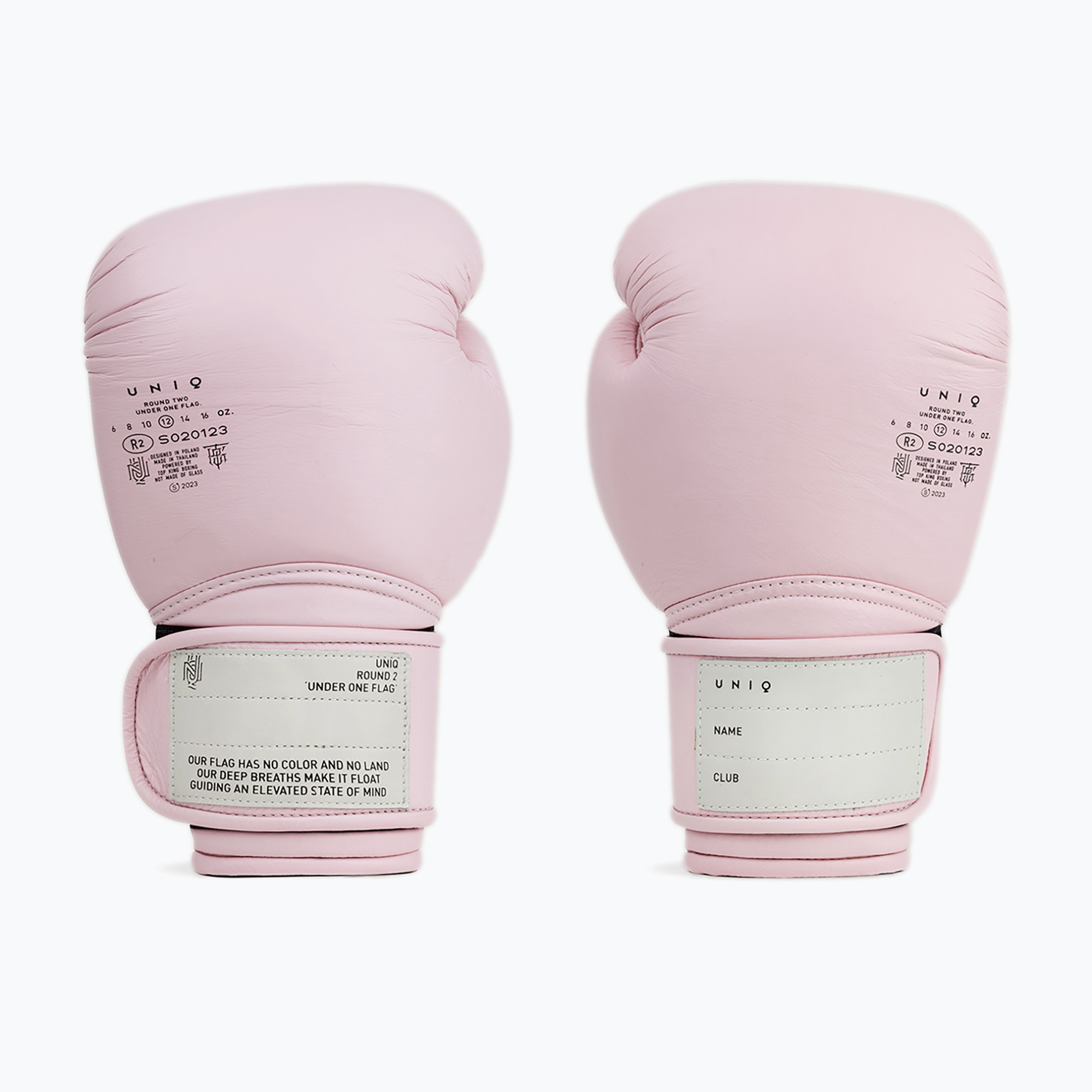 Boxerské rukavice UNIQ Velcro light pink