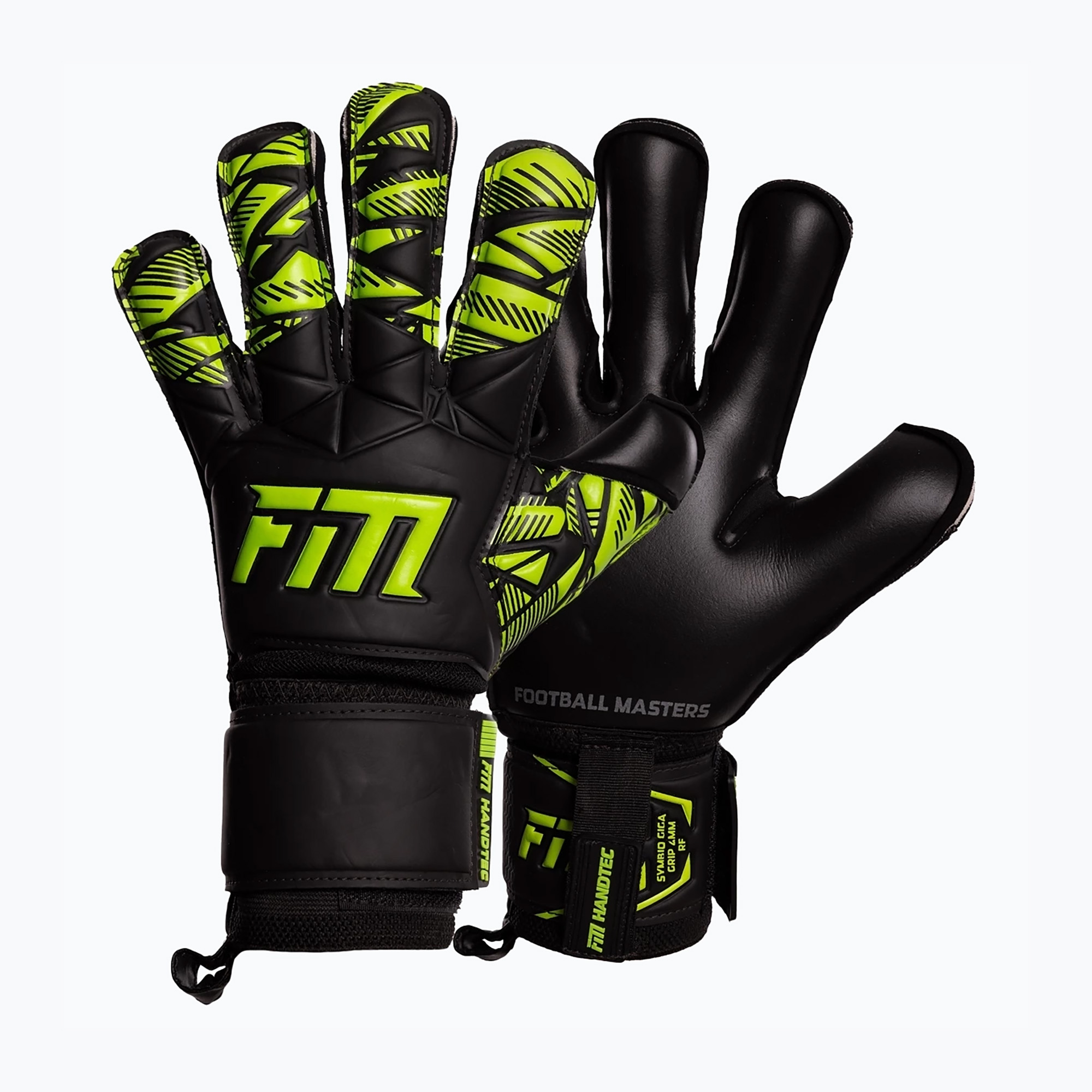 Brankárske rukavice Football Masters Invictus X RF green (Invictus X RF 1855-3)
