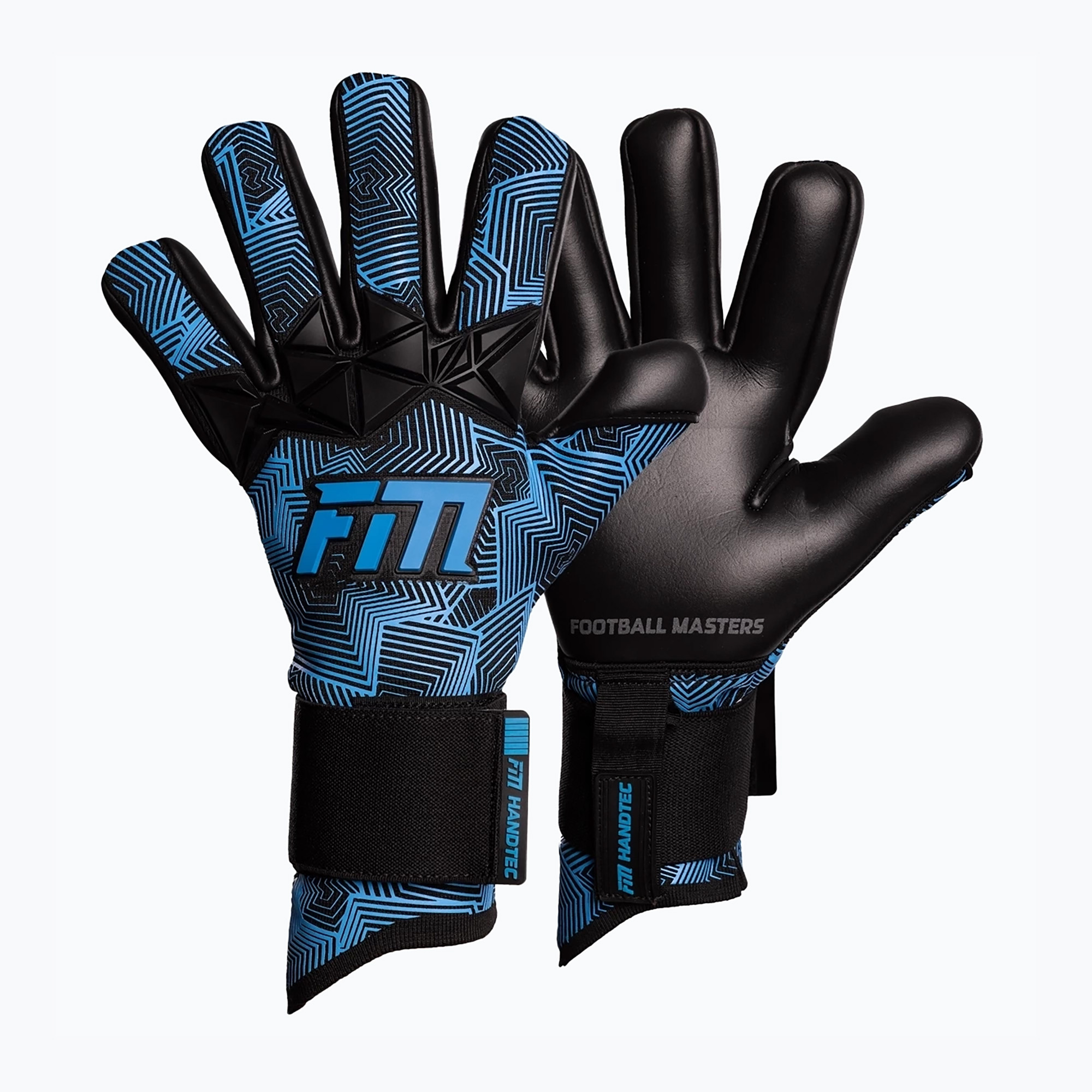 Brankárske rukavice Football Masters Varis X Pro NC black/blue (Varis X Pro NC 1865-3)