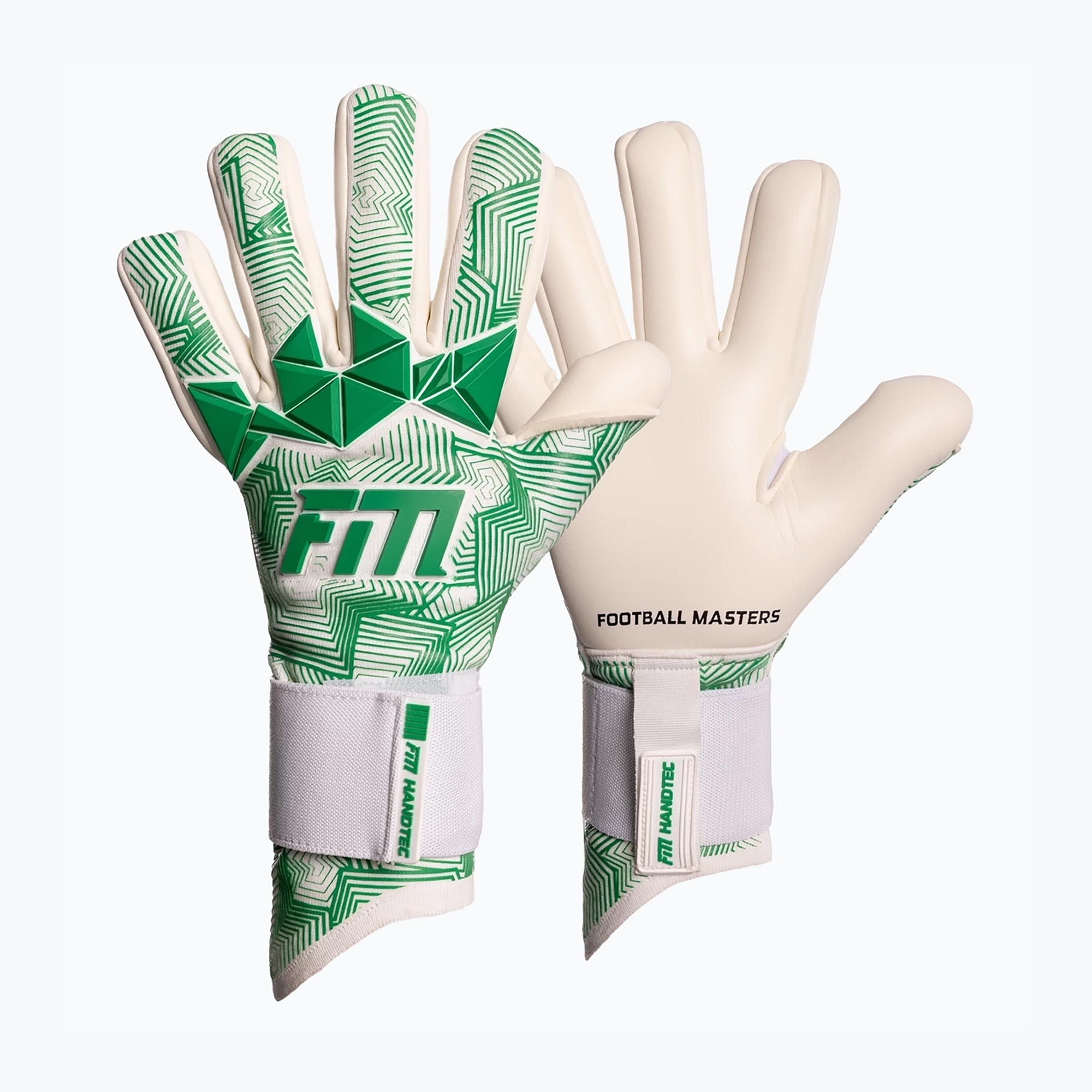 Brankárske rukavice Football Masters Varis X Pro NC white/green (Varis X Pro NC 1870-3)