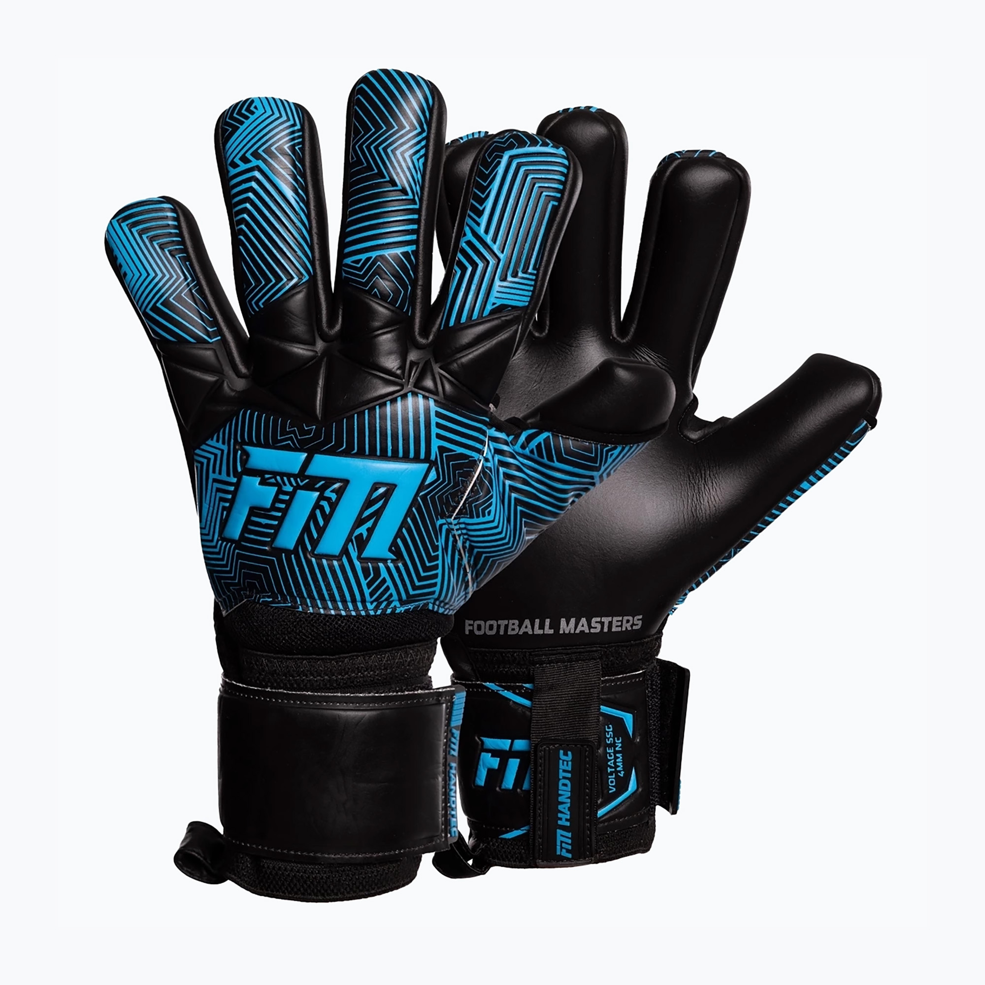 Brankárske rukavice Football Masters Varis X NC black/blue (Varis X NC 1874-2)