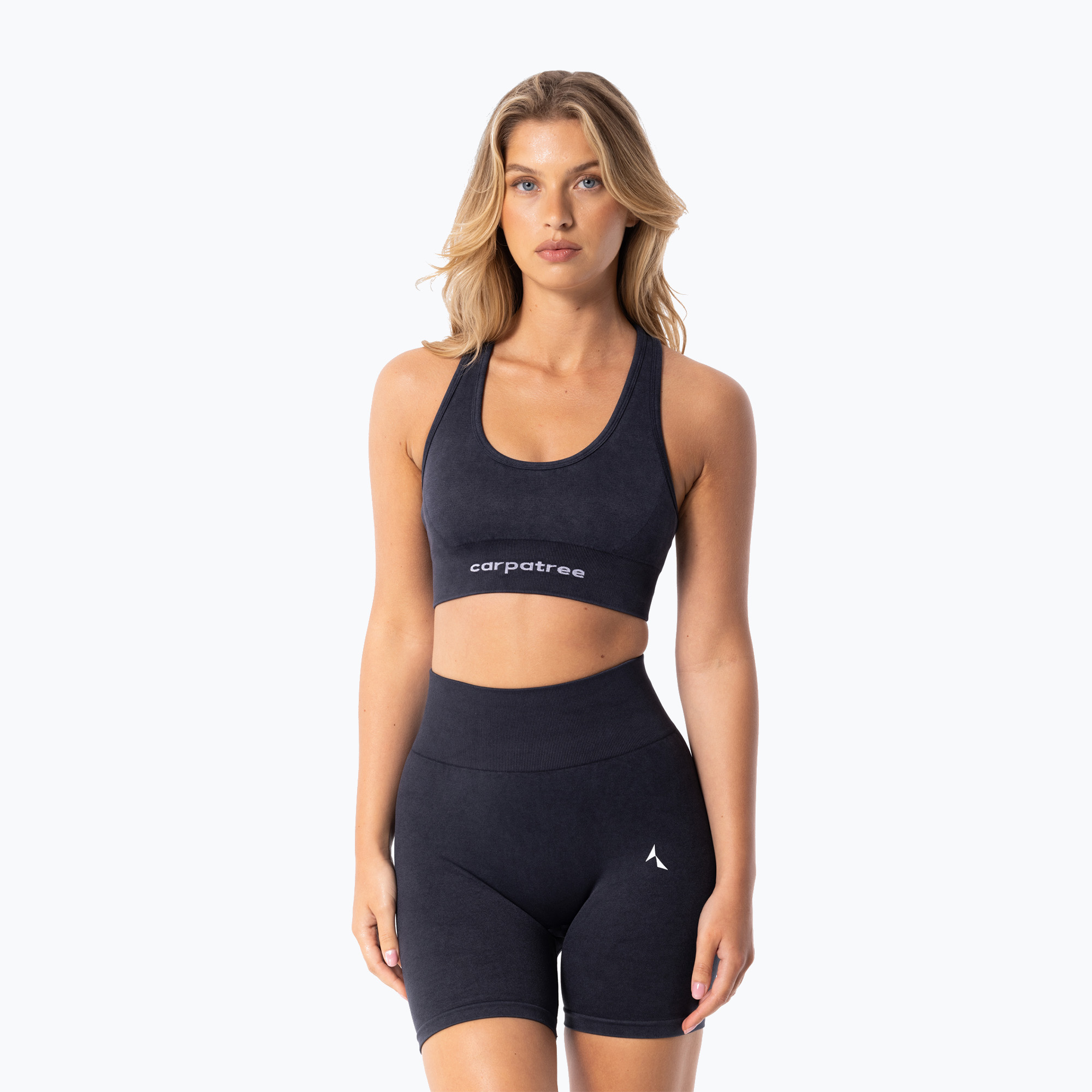 Tréningová podprsenka Carpatree Yasmine Seamless black stone wash (Yasmine Seamless CP-BI-YSS-BLKSW)