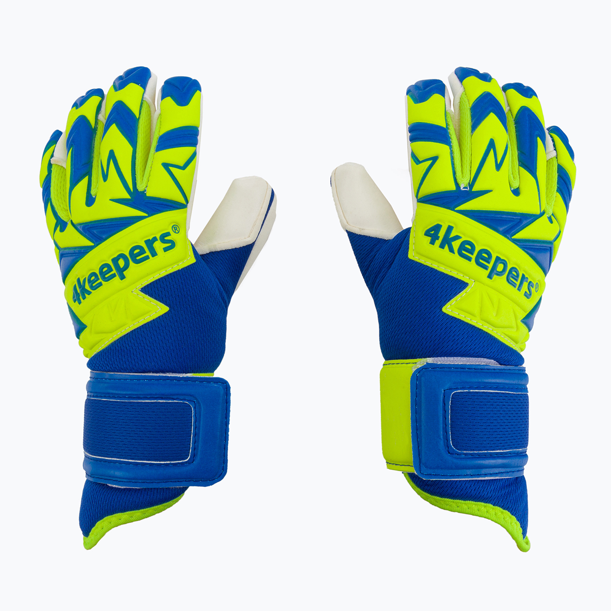 Detské brankárske rukavice 4Keepers Equip Breeze Nc Jr modro-zelené EQUIPBRNCJR
