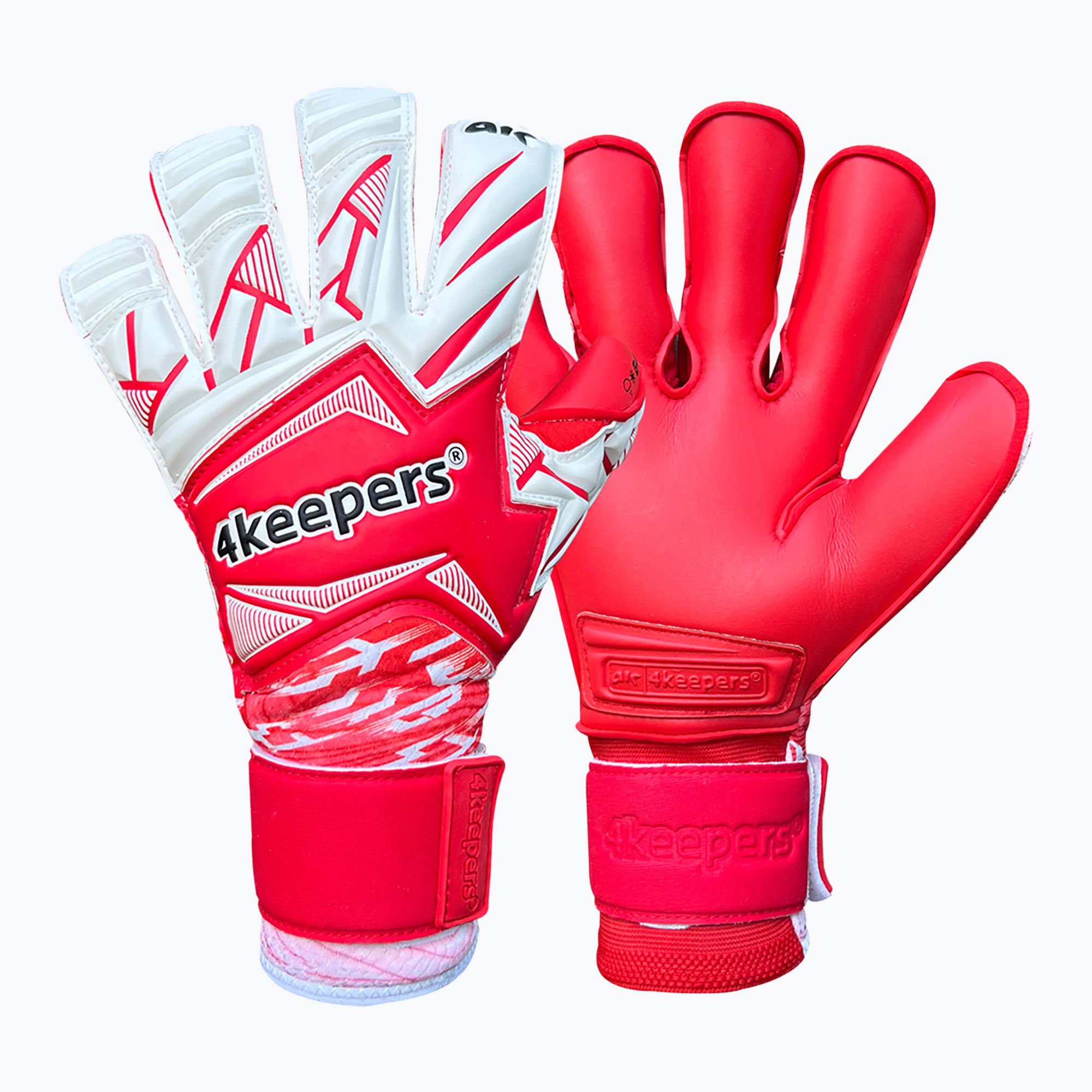 Detské brankárske rukavice 4keepers Force V4.25 RF2G Jr červené (Force V4.25 RF2G Jr FORCEV4.25RF2GJR)