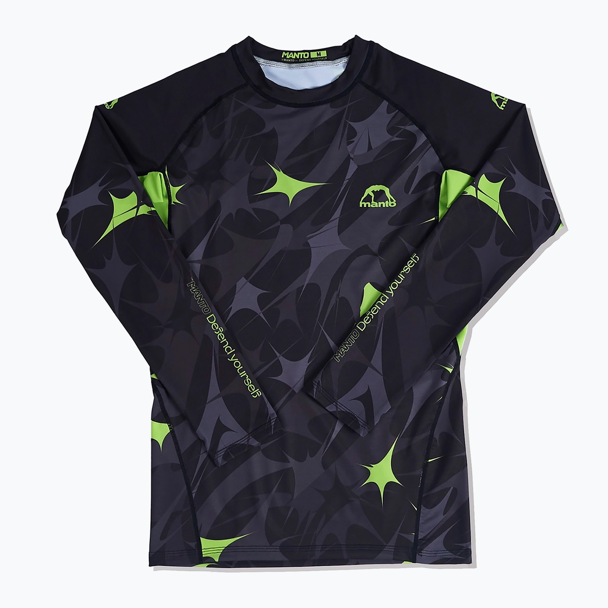 MANTO Pánske tričko s dlhým rukávom Terra black (Long Sleeve Rashguard Terra MNR909)