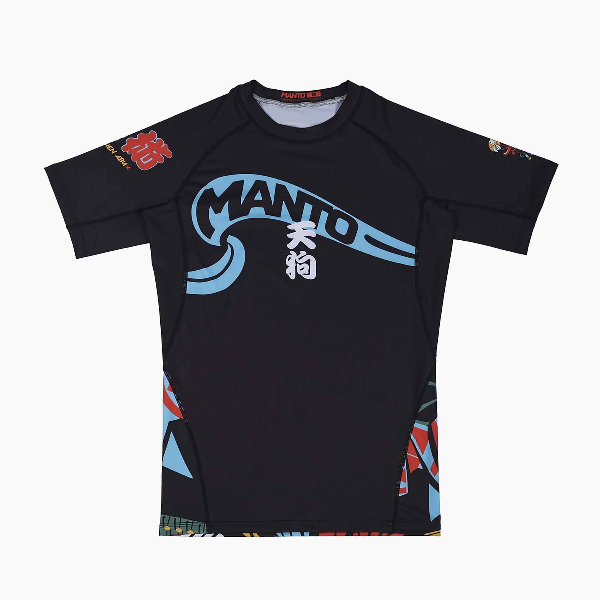 Pánsky rashguard MANTO Tengu multicolor (Tengu MNR923_BLK)