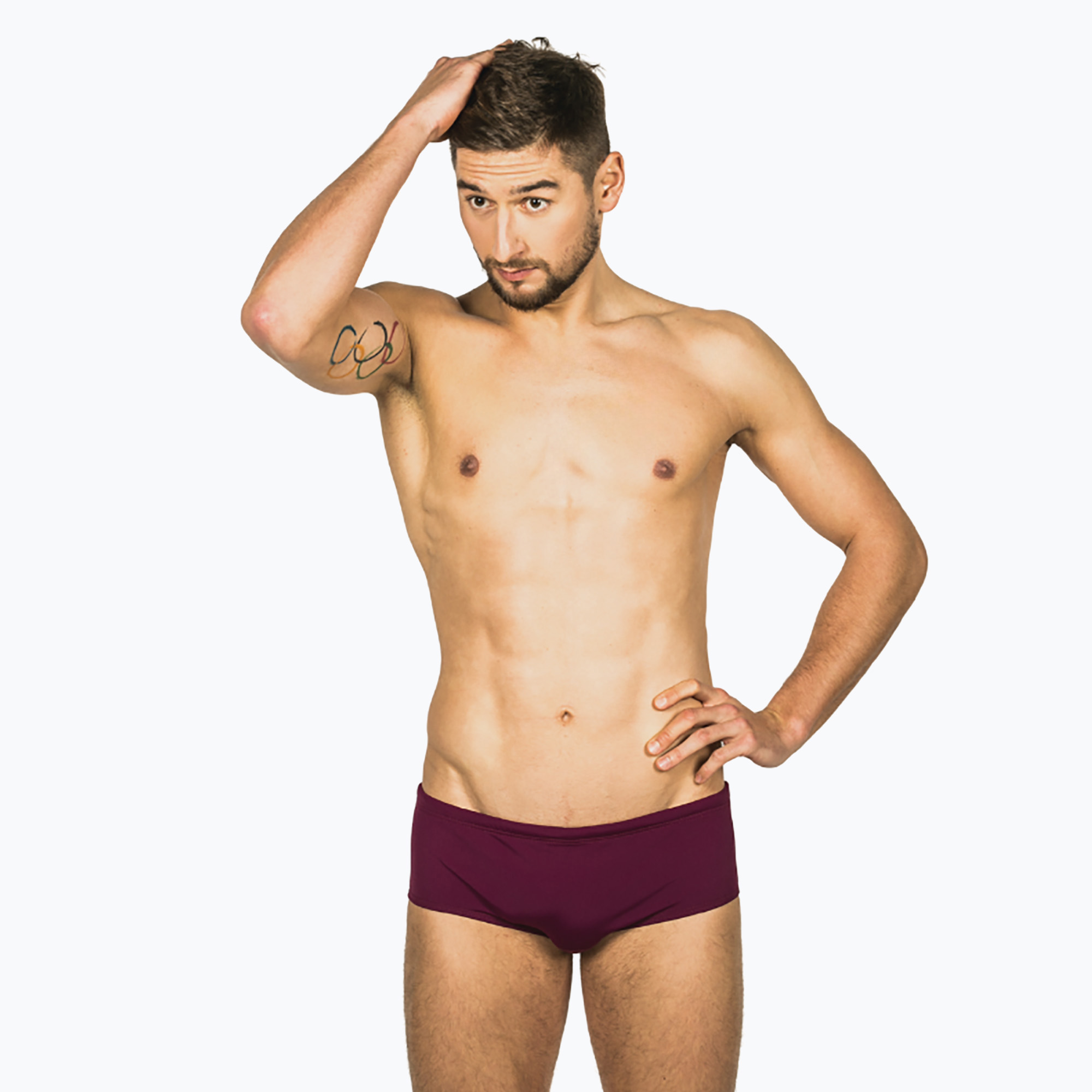 Pánske plavecké nohavičky FINIS Aqua Short Solid cabernet (Aqua Short Solid 1.10.241.134.26)