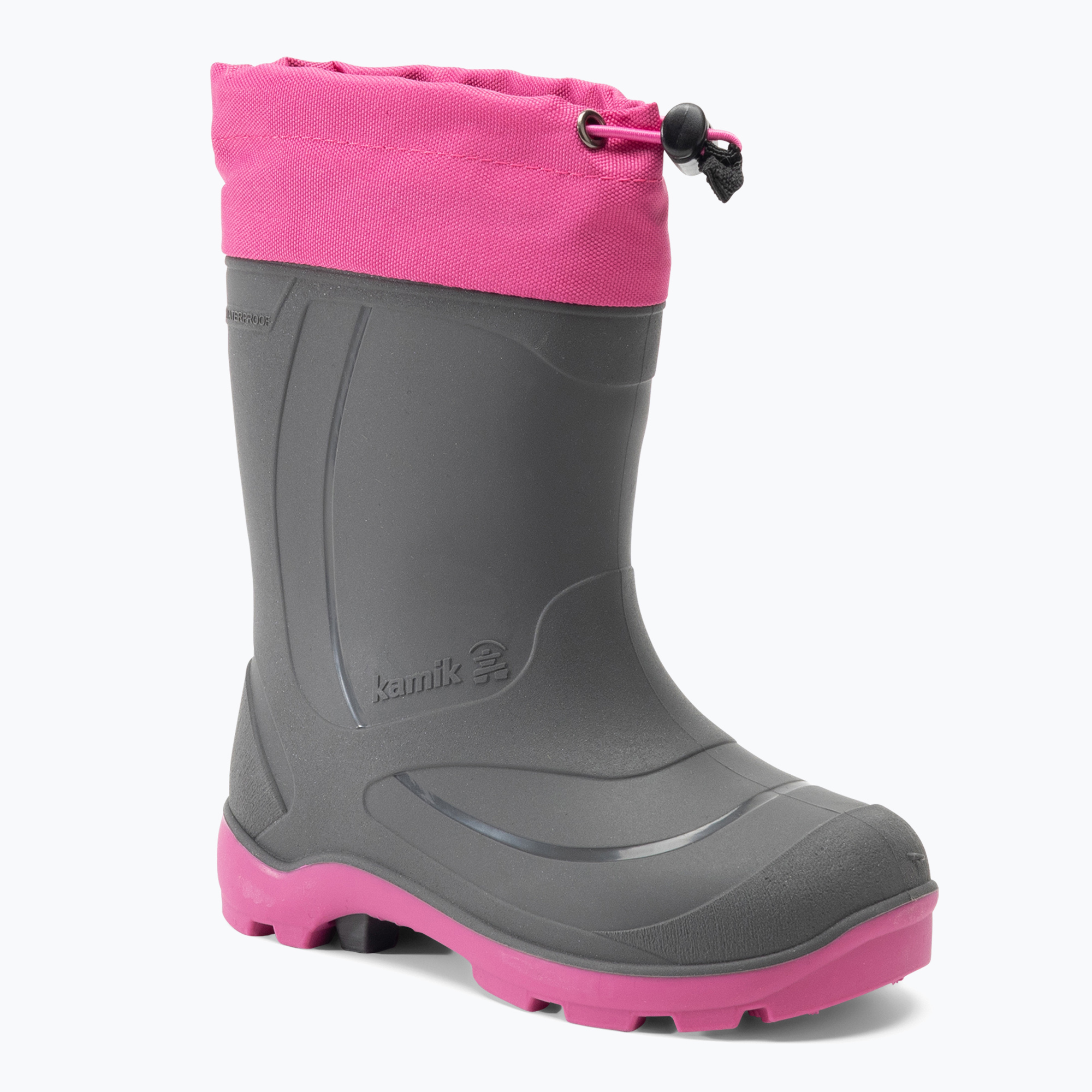 Detské turistické topánky Kamik Snobuster1 charcoal/magenta (Snobuster1 AK8155)