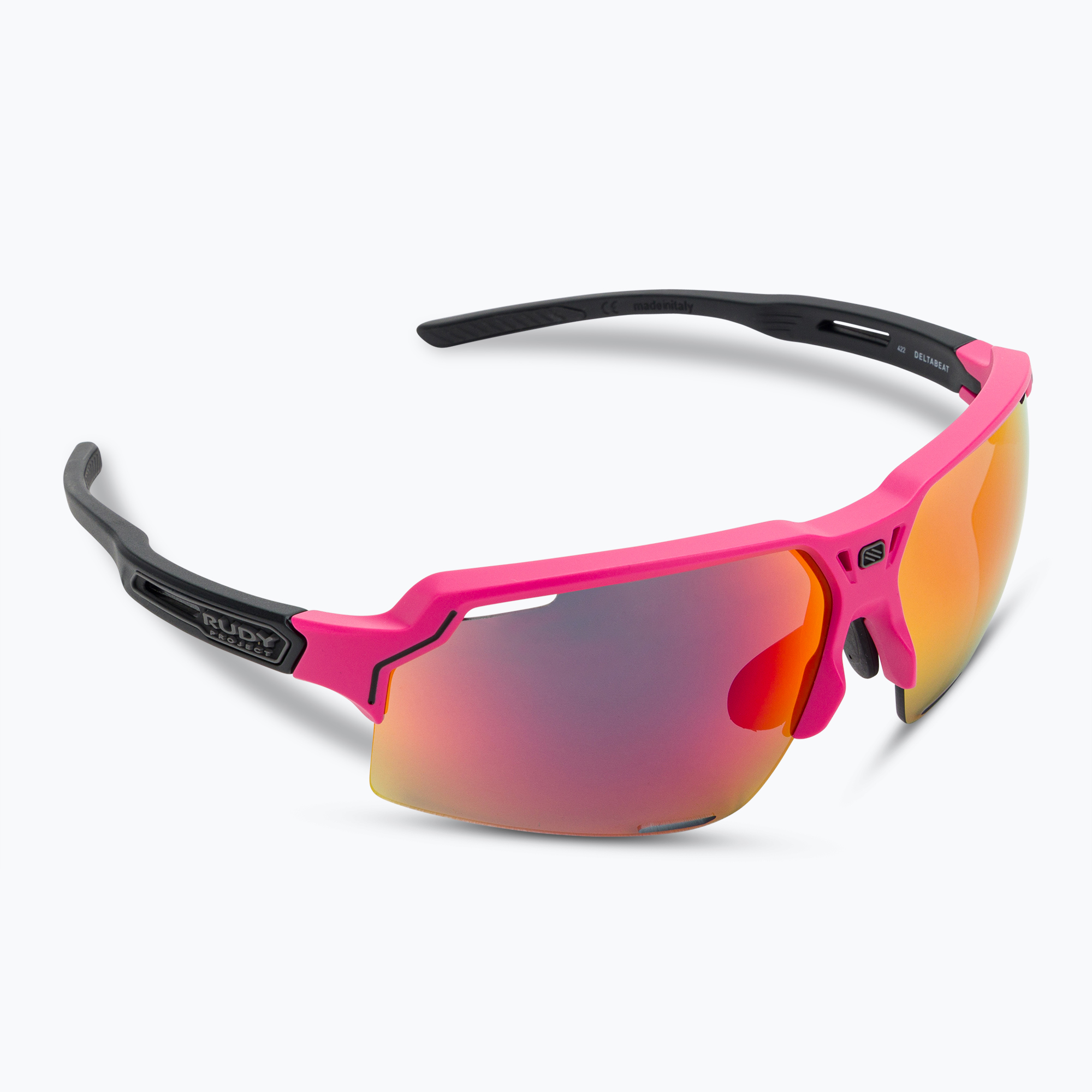 Rudy Project Deltabeat pink fluo / black matte / multilaser red slnečné okuliare SP7438900001 (Deltabeat SP743890-0001)