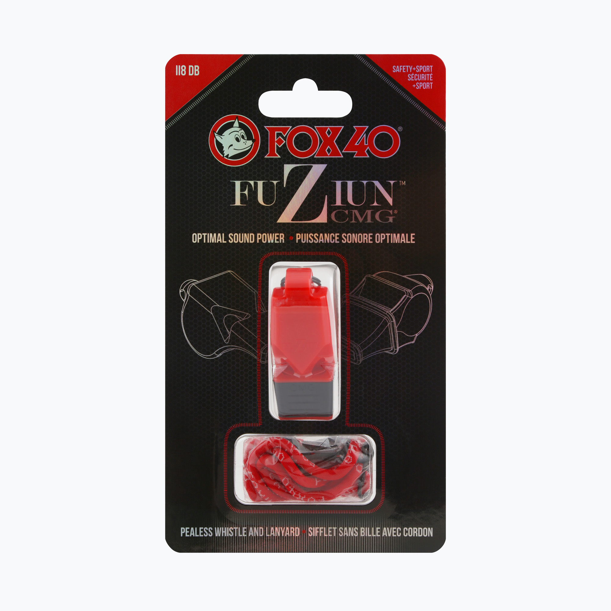 Píšťalka so strunou Fox 40 Fuzion CMG červená (Fuzion CMG 8603)