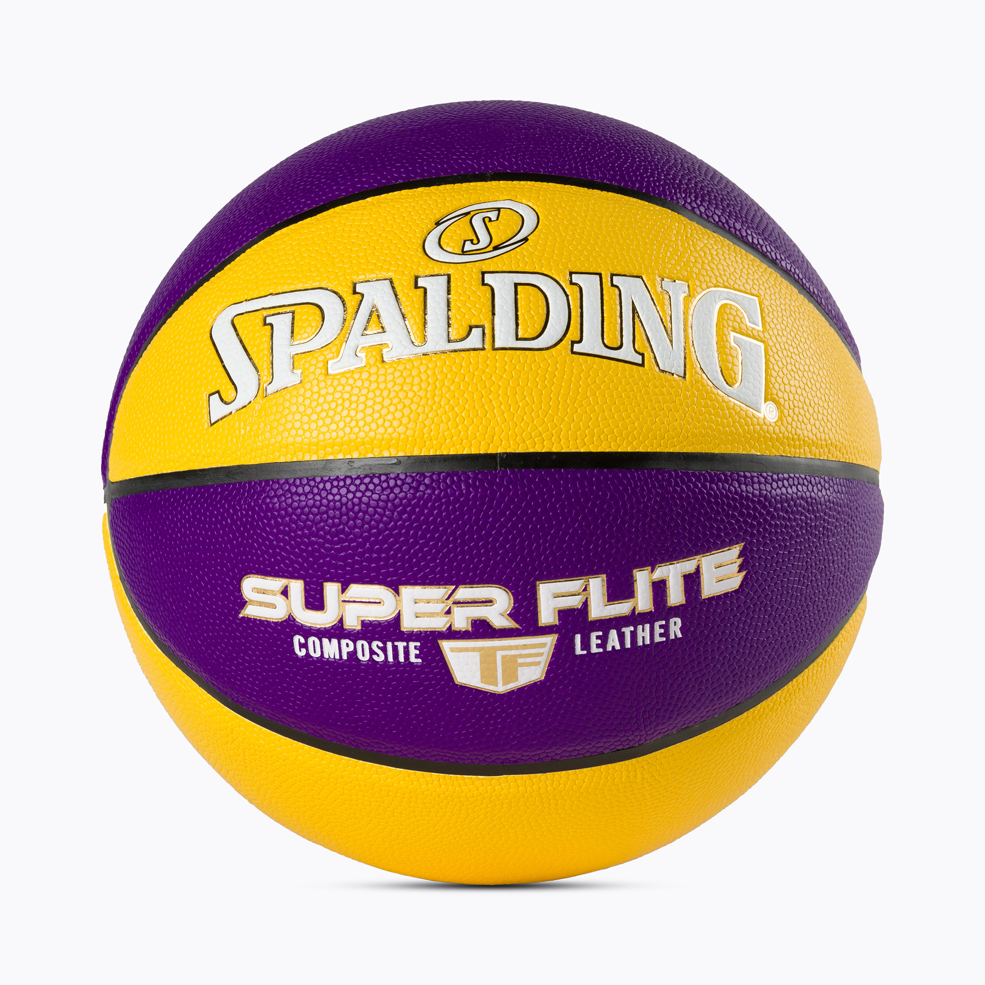 Spalding Super Flite fialová a žltá basketbalová lopta 76930Z veľkosť 7