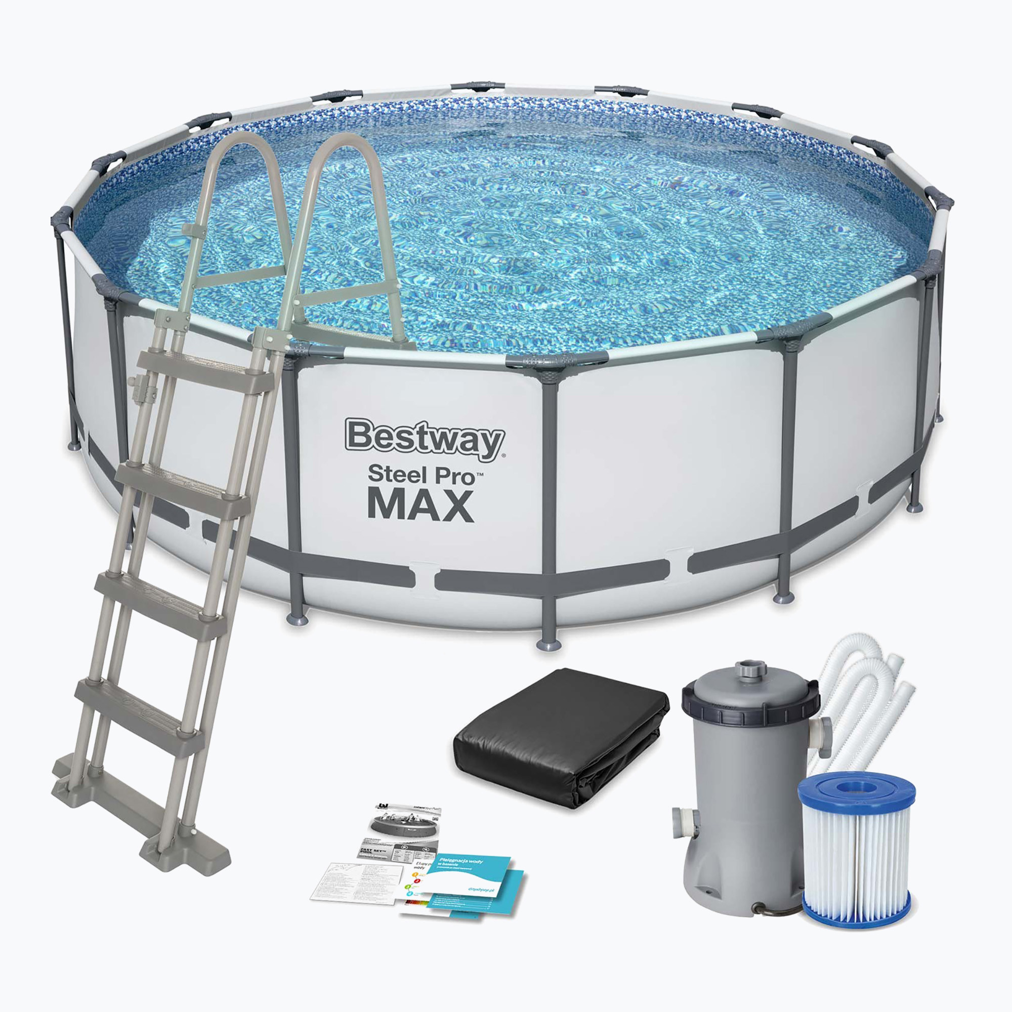 Bestway Steel Pro Max Pool Set 457 x 122 cm sivá (Steel Pro Max Pool Set 56438)