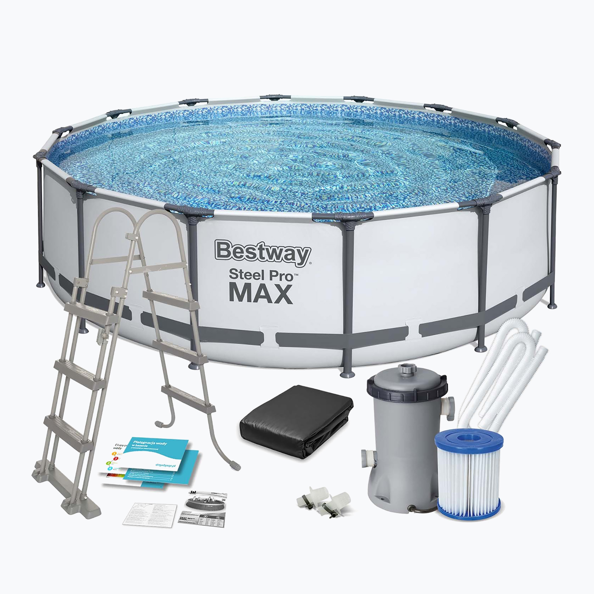 Bestway Steel Pro Max Pool Set 427 x 107 cm sivá