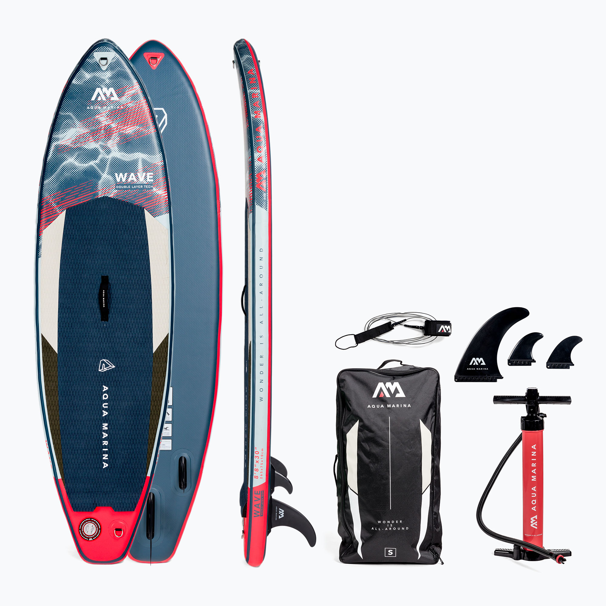 Aqua Marina Wave 2,65 m SUP doska navy blue BT-22WA